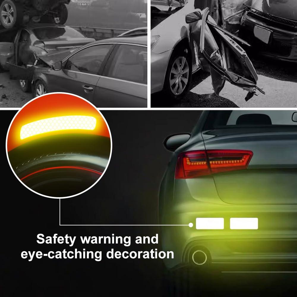 Pegatinas Reflectantes Gozantine 30 Pcs 8x3 cm Alta Visibilidad