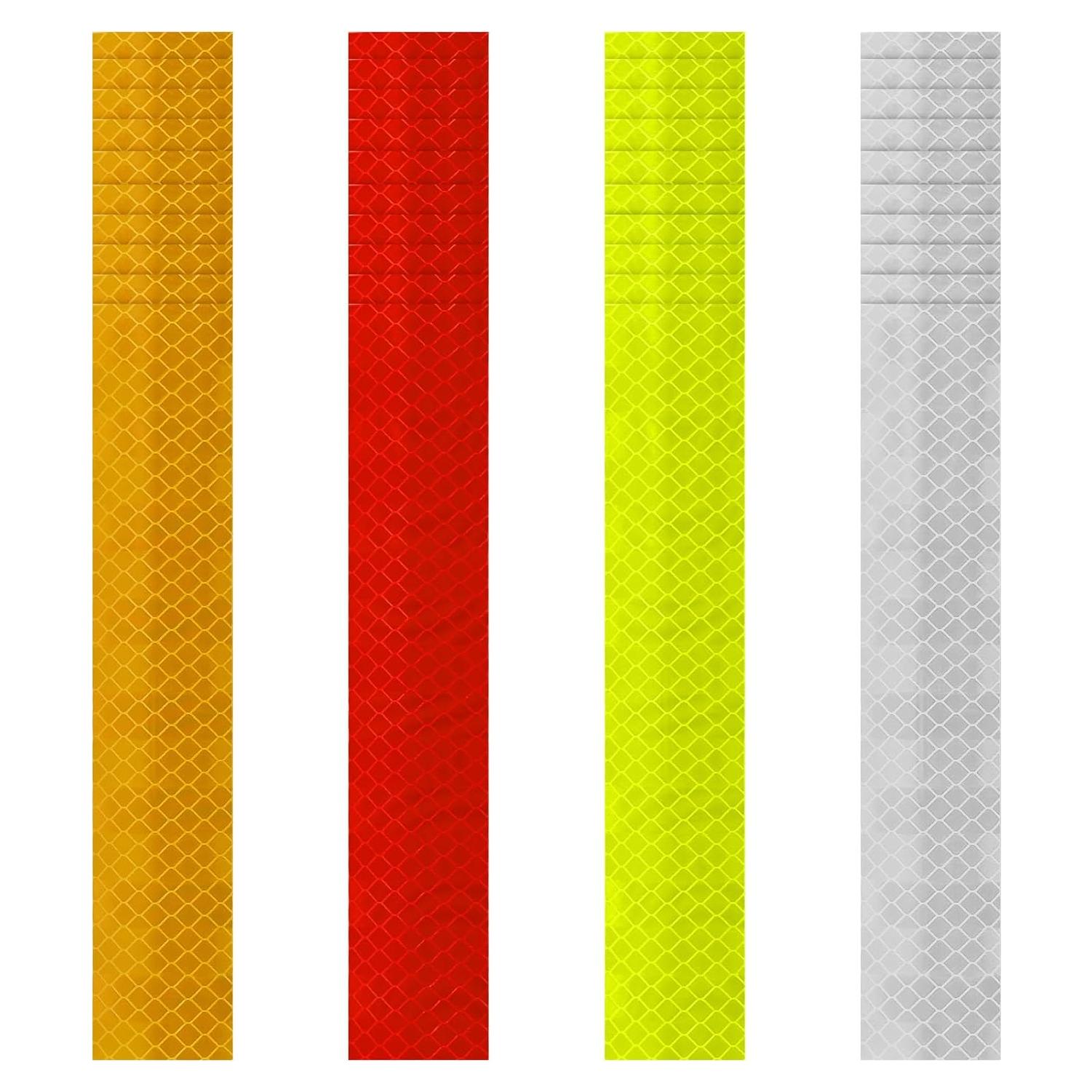 Cinta Reflectante de Seguridad 40 Pcs Dirvcp - Impermeable 3.1x15.2 cm