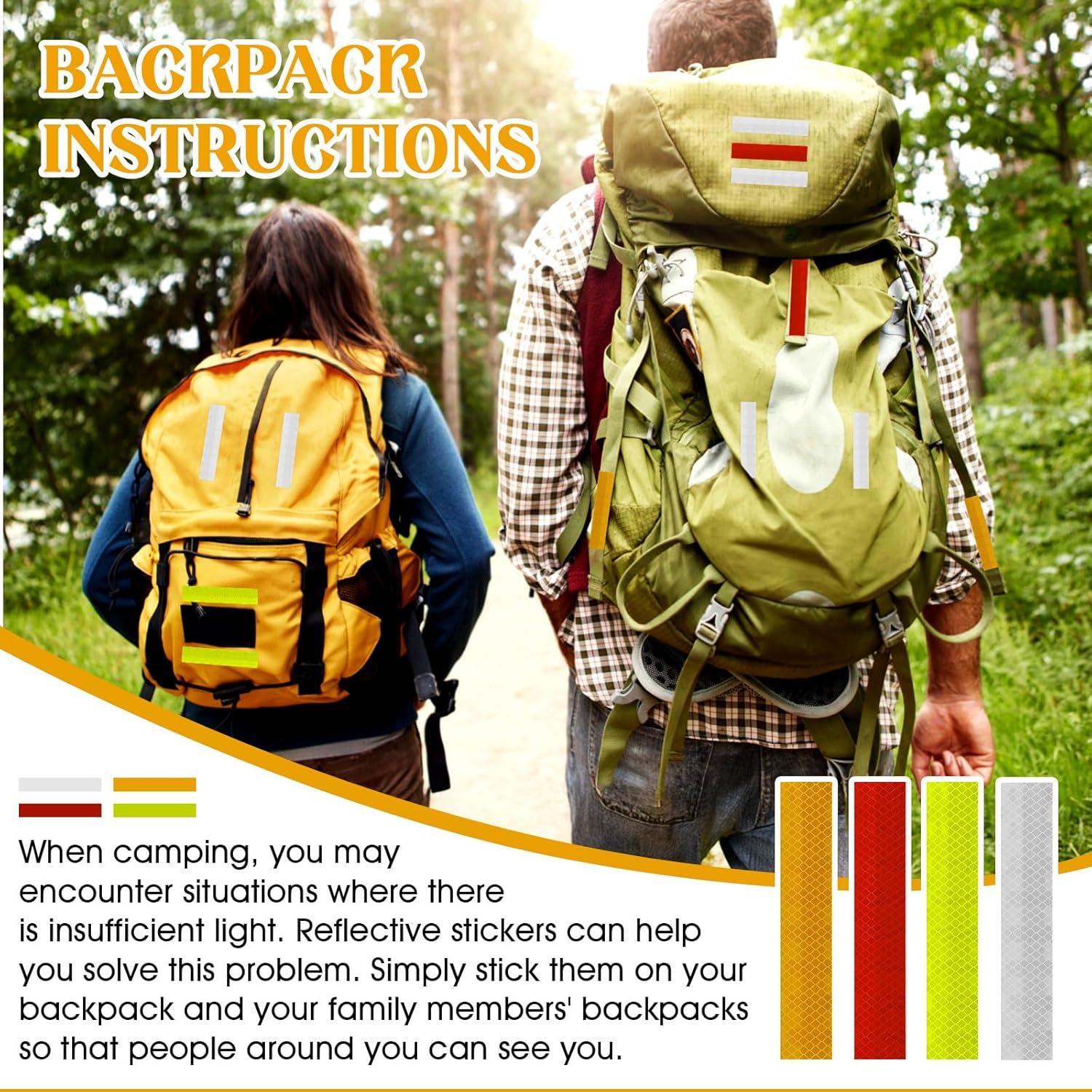 Cinta Reflectante de Seguridad 40 Pcs Dirvcp - Impermeable 3.1x15.2 cm