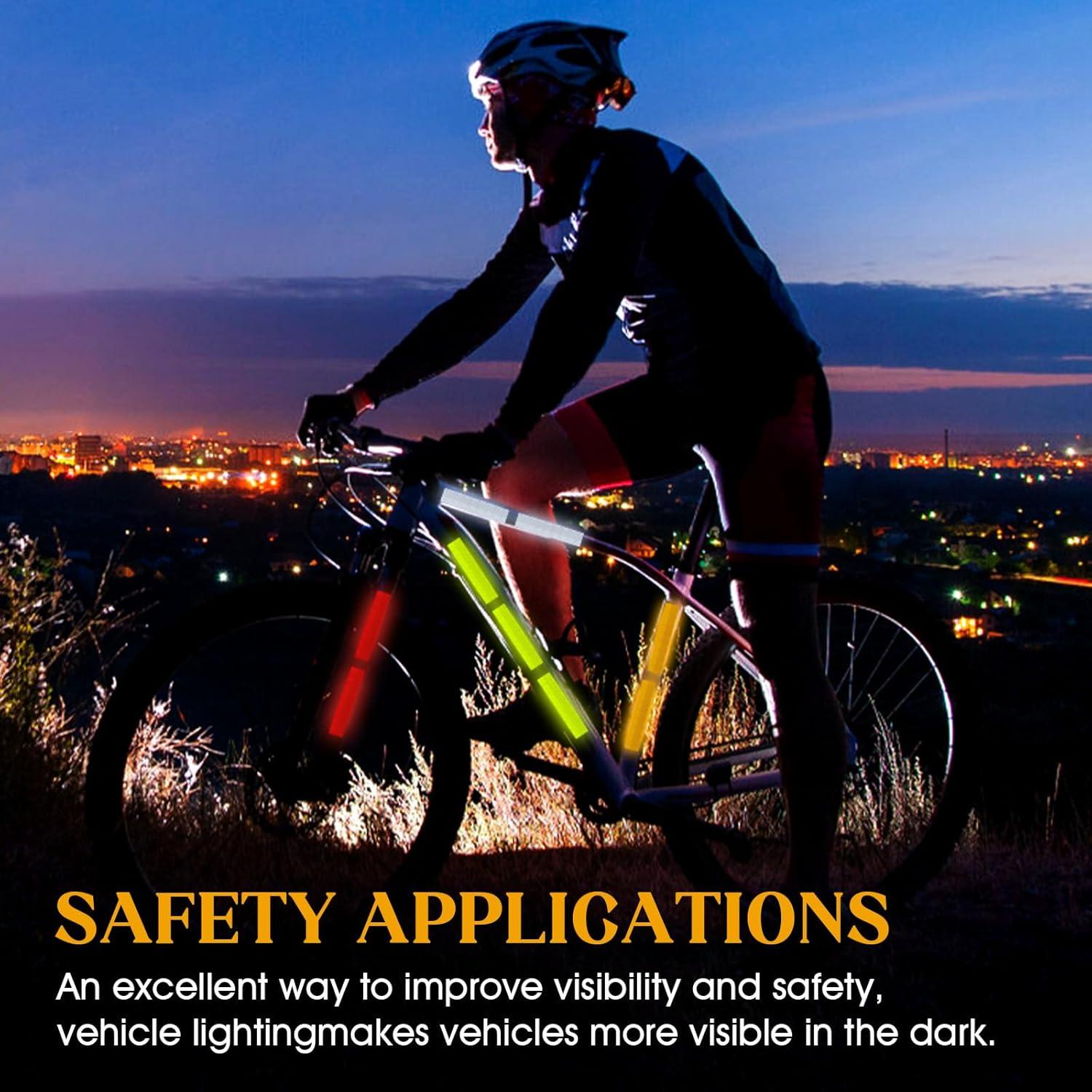 Cinta Reflectante de Seguridad 40 Pcs Dirvcp - Impermeable 3.1x15.2 cm