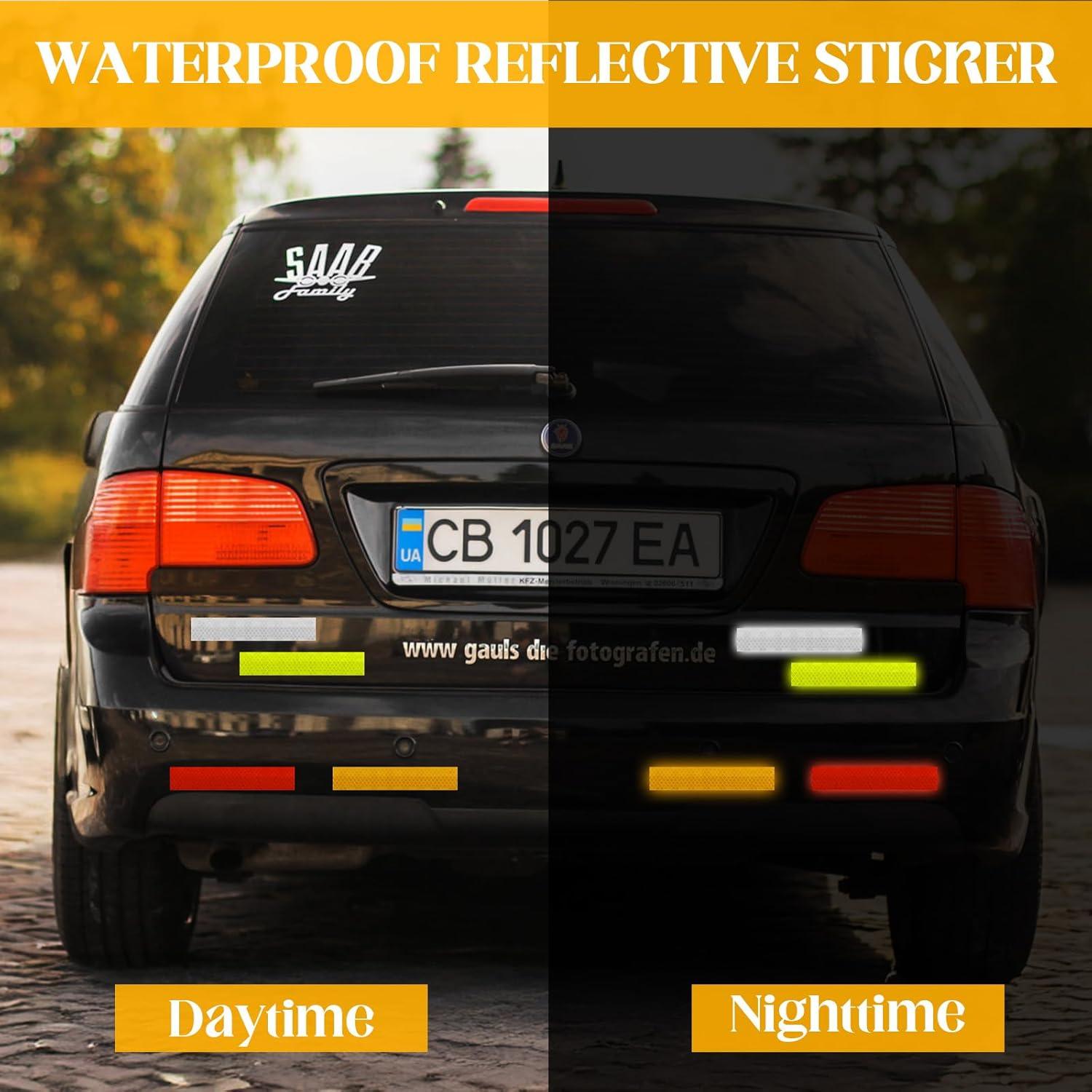 Cinta Reflectante de Seguridad 40 Pcs Dirvcp - Impermeable 3.1x15.2 cm