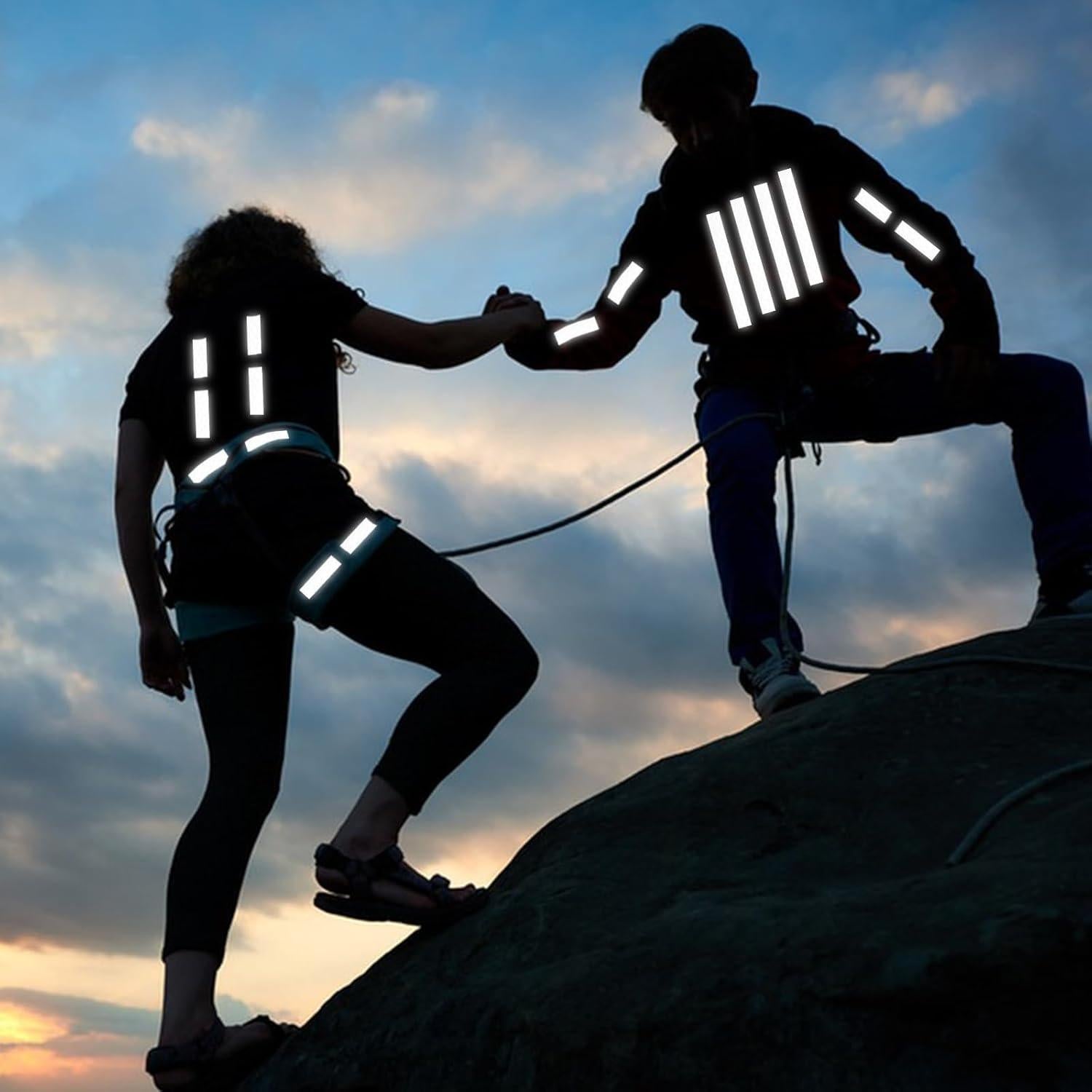 Cinta Reflectante Neón KALIONE 1cm x 8m Impermeable Alta Visibilidad