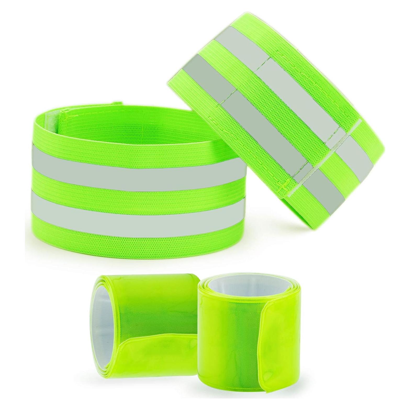 Ubrand 4 Bandas Reflectantes de Seguridad para Correr y Ciclismo