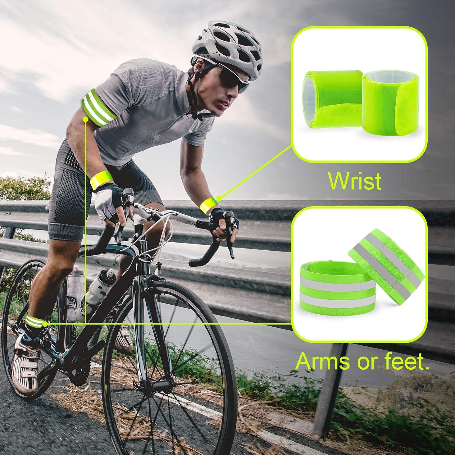 Ubrand 4 Bandas Reflectantes de Seguridad para Correr y Ciclismo