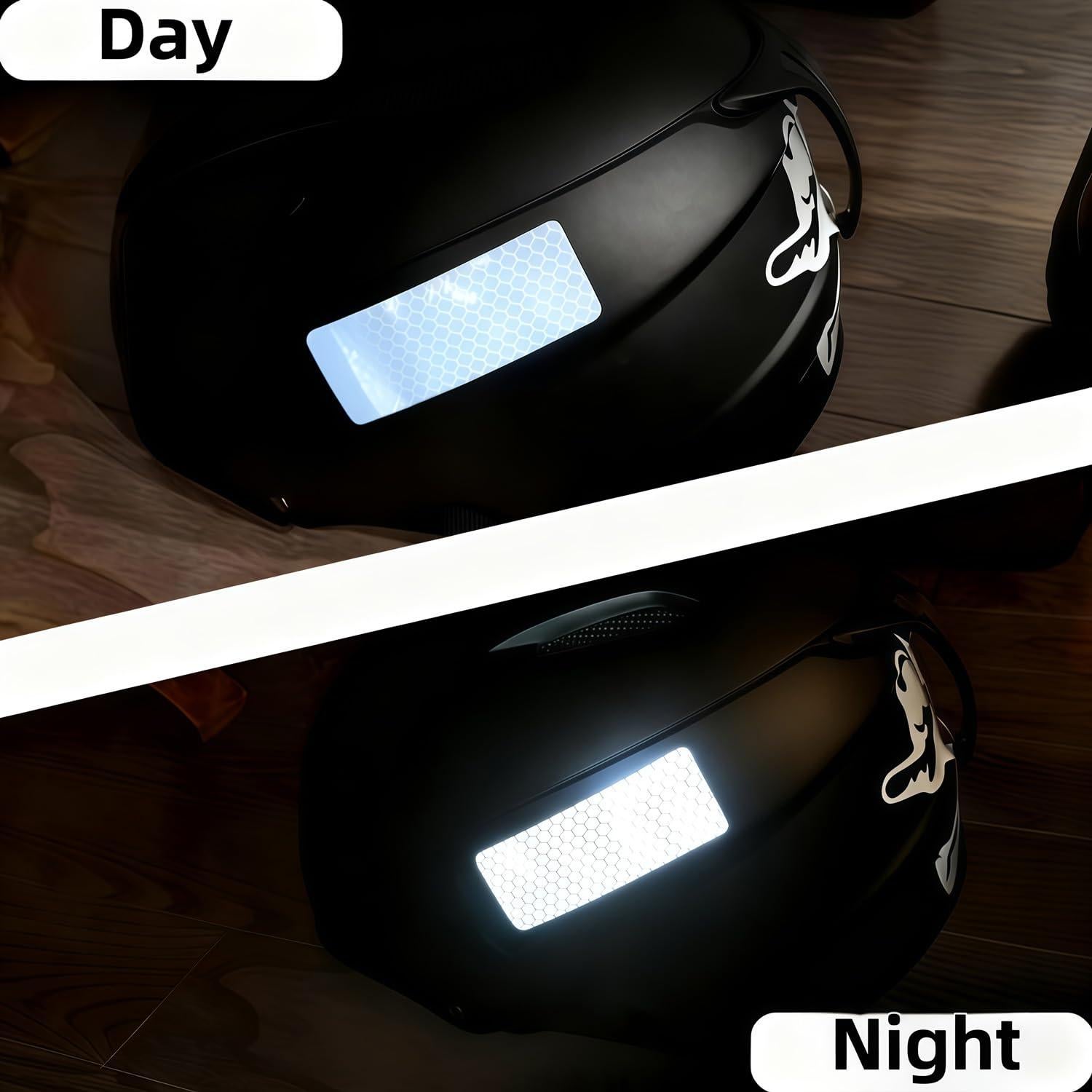 Cinta Reflectante de Seguridad XIAXIANOVA 30 PCS Blanca 3x8 cm