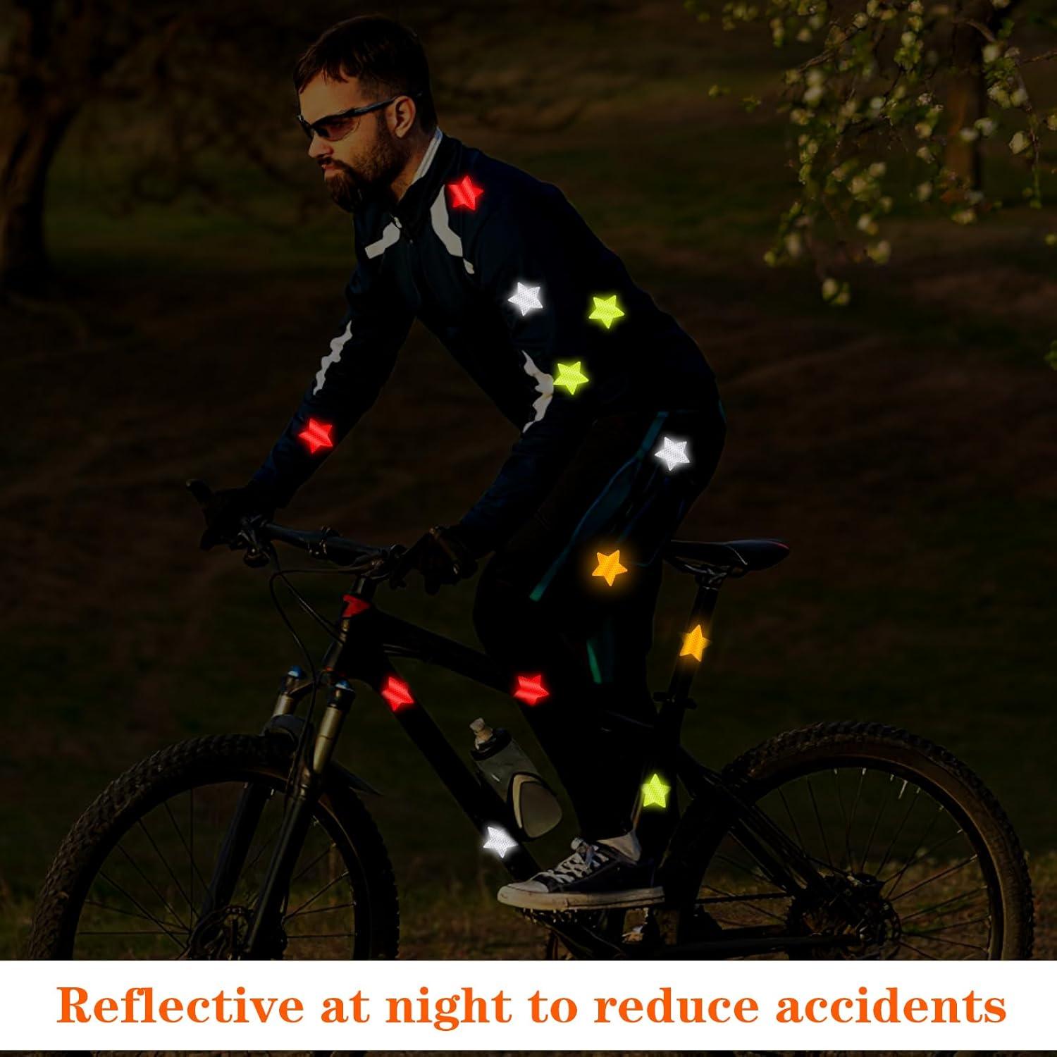 40 Calcomanías Reflectantes Estrella Ymapinc 6cm PVC Seguridad