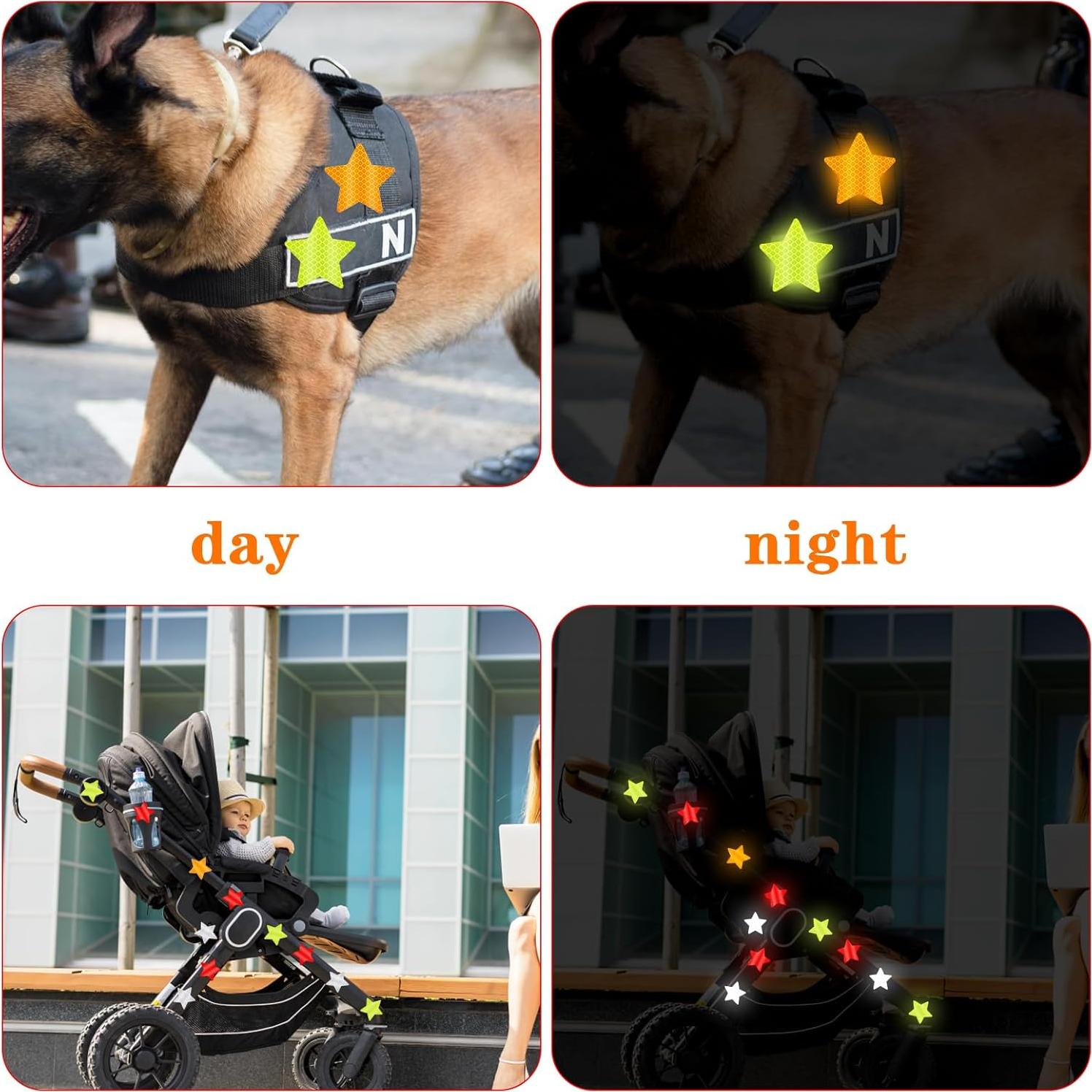 40 Calcomanías Reflectantes Estrella Ymapinc 6cm PVC Seguridad