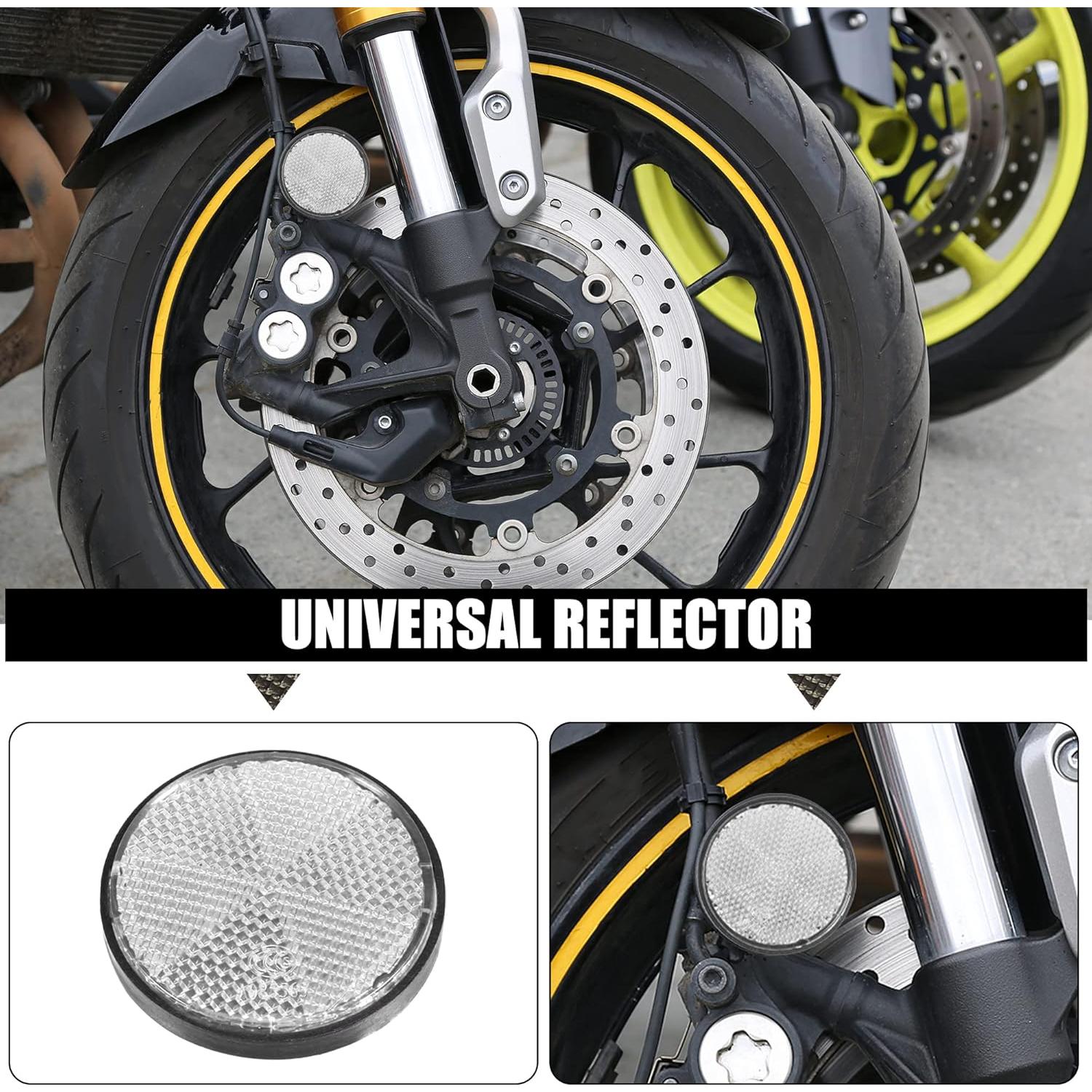 Reflectores de Seguridad Autoadhesivos X AUTOHAUX - 8 Pcs