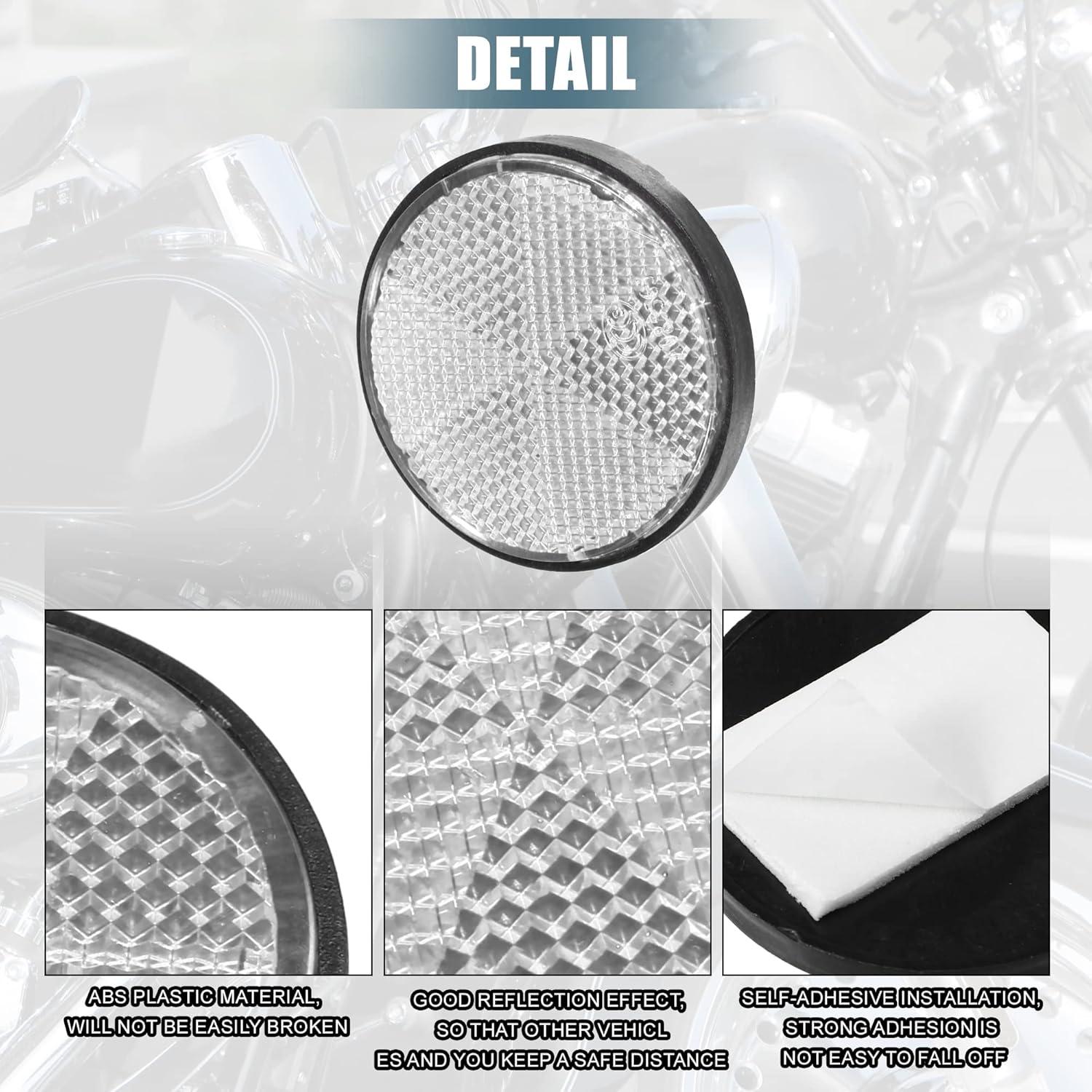 Reflectores de Seguridad Autoadhesivos X AUTOHAUX - 8 Pcs