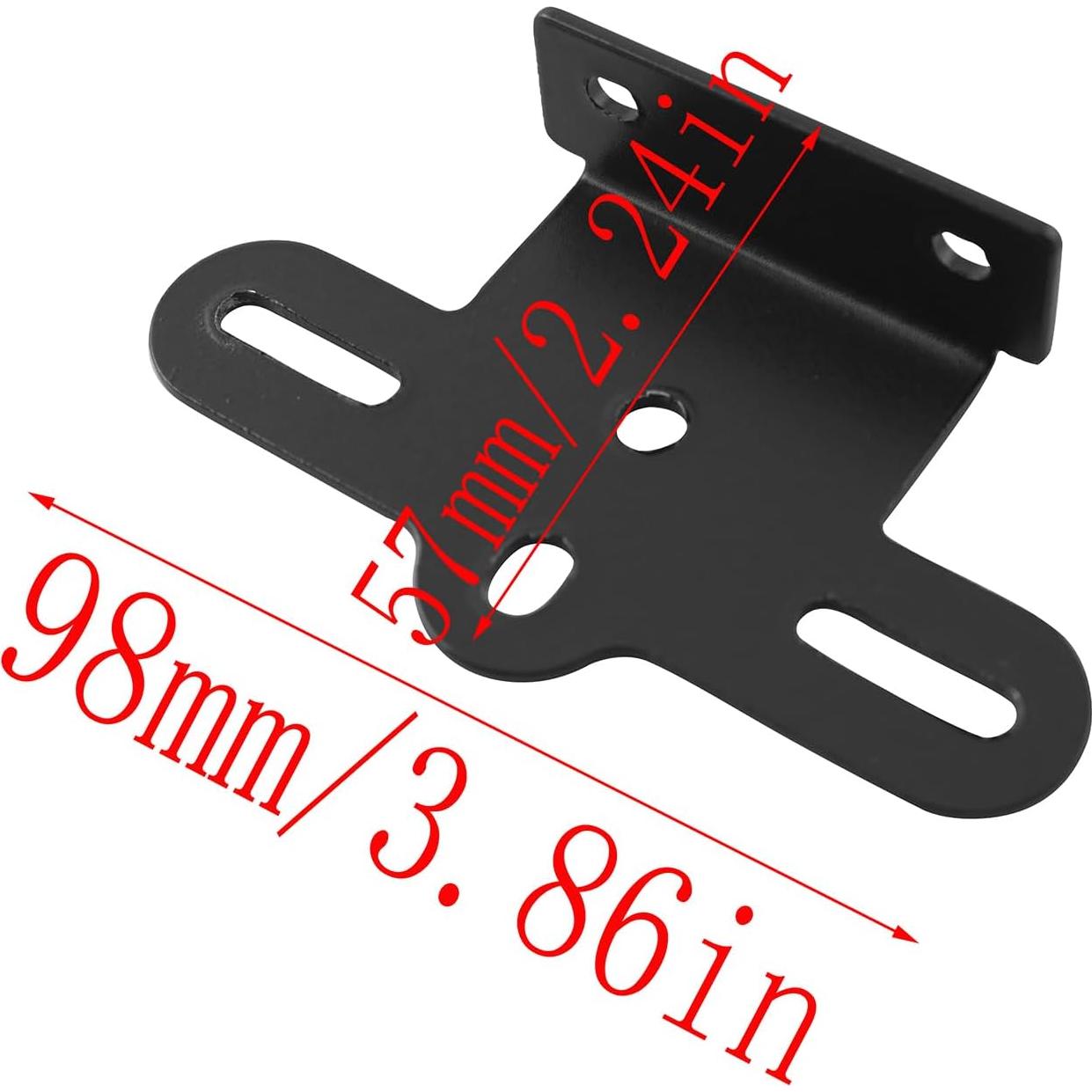 Soporte de Reflector Trasero de Bicicleta LQ Industrial - Aluminio Negro