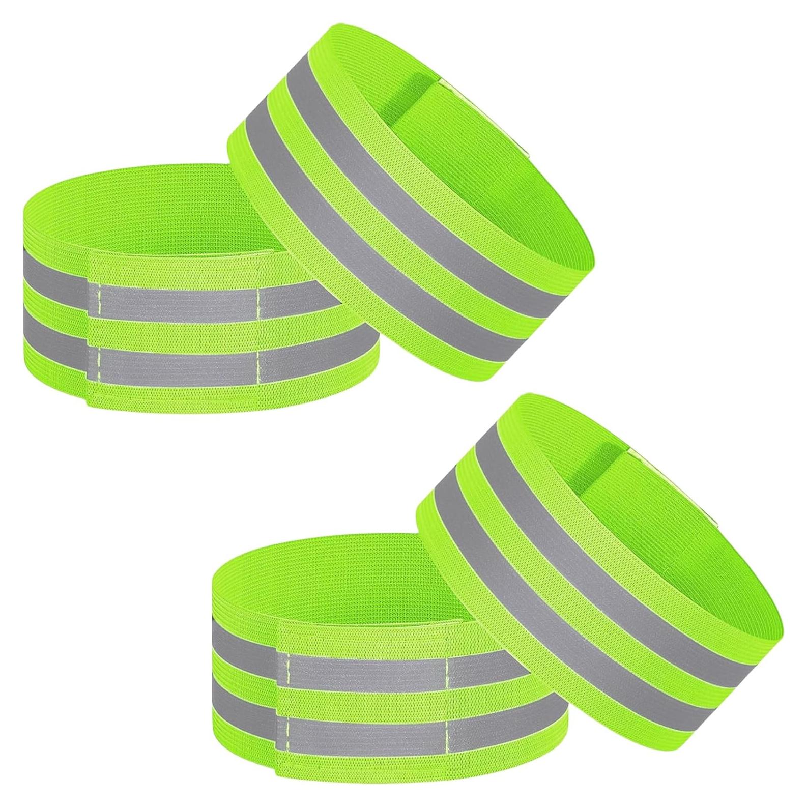 Bandas Reflectantes VVS 4 Pcs para Ciclismo y Correr