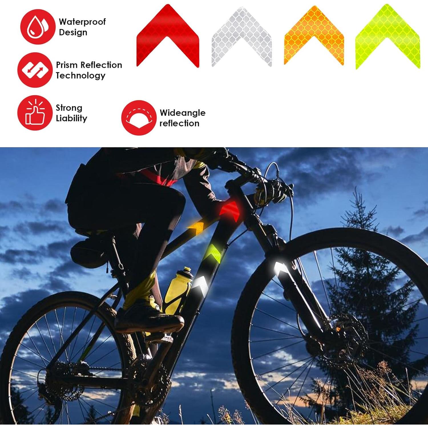 48 Calcomanías Reflectantes Ymapinc - Flechas de Seguridad PVC