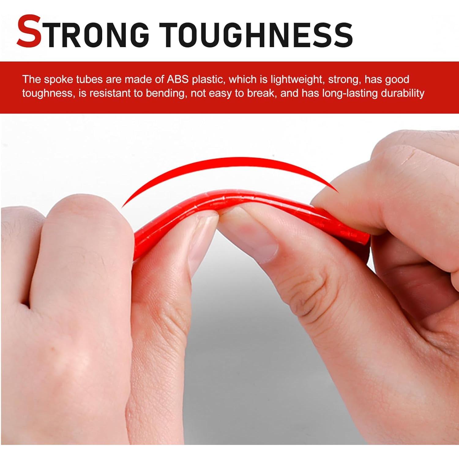 72 Reflectores de Radios de Bicicleta Qurbuns 75mm Coloridos