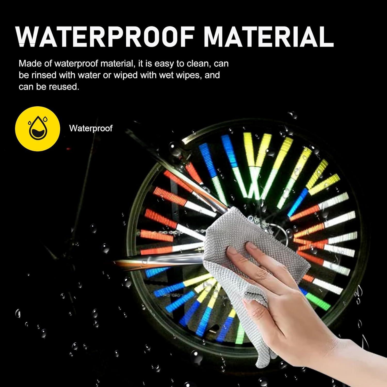 72 Reflectores de Radios de Bicicleta Qurbuns 75mm Coloridos