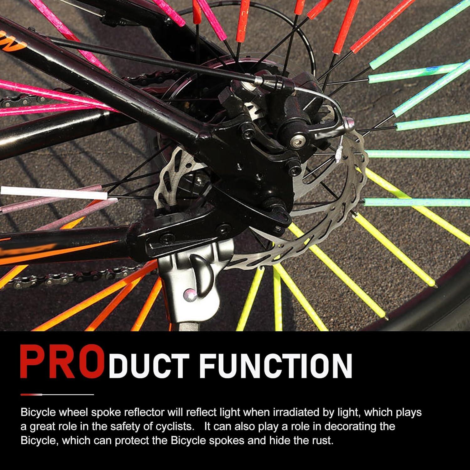 72 Reflectores de Radios de Bicicleta Qurbuns 75mm Coloridos
