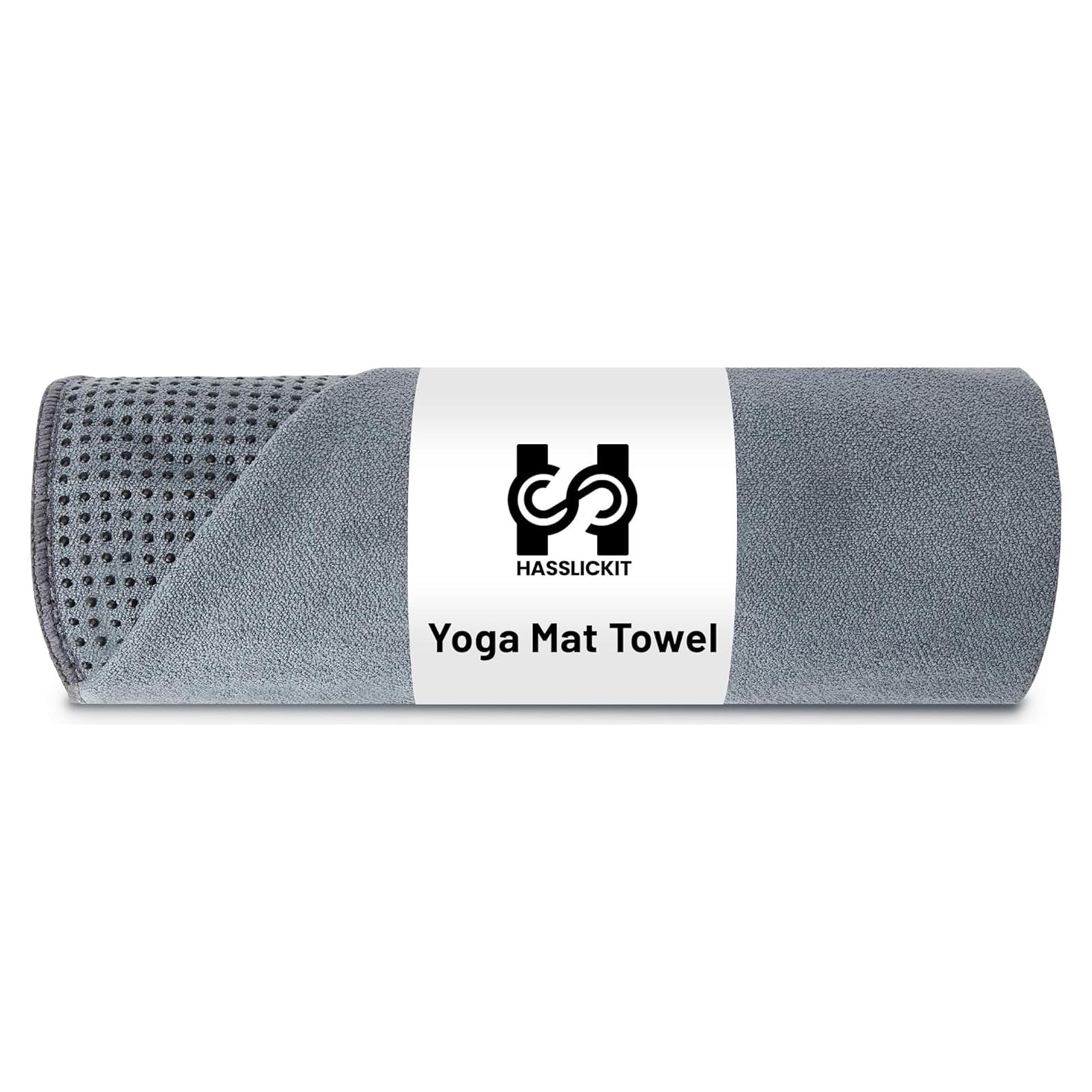 Toalla de Yoga Antideslizante HASSLICKIT 182.88x60.96cm Microfibra