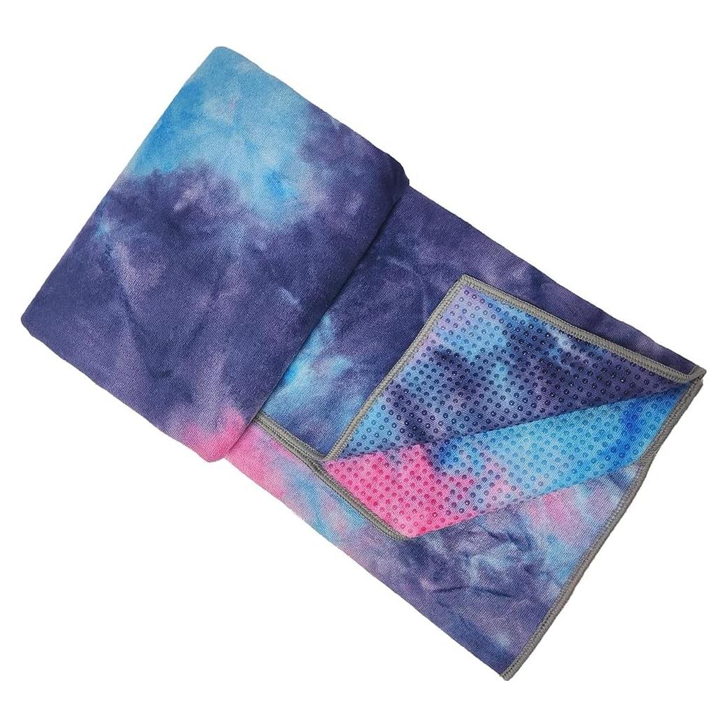 Toalla de Yoga HYOOG Antideslizante Microfibra 63x183 cm Púrpura-Rosa