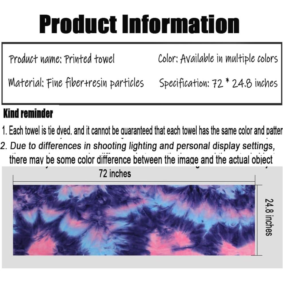 Toalla de Yoga HYOOG Antideslizante Microfibra 63x183 cm Púrpura-Rosa