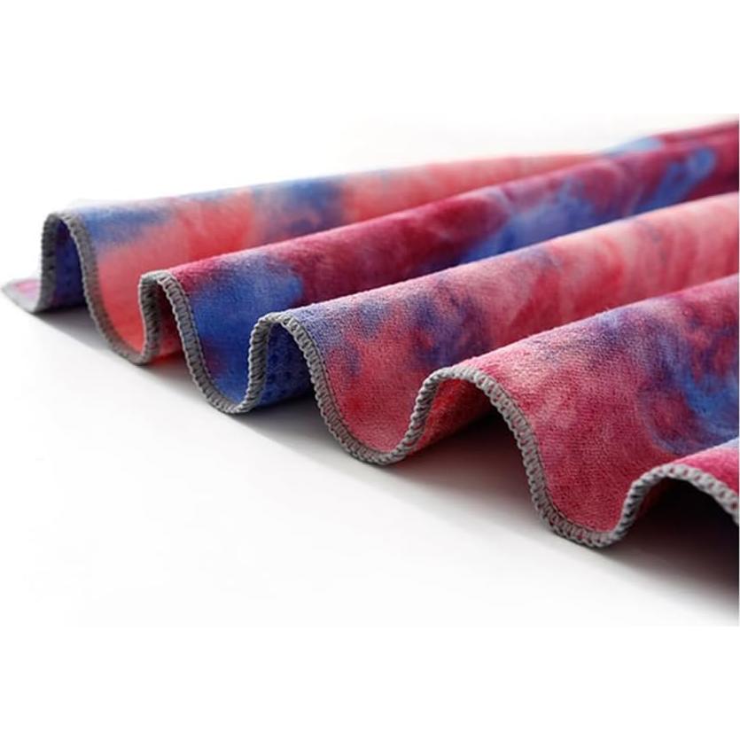 Toalla de Yoga HYOOG Antideslizante Microfibra 63x183 cm Púrpura-Rosa