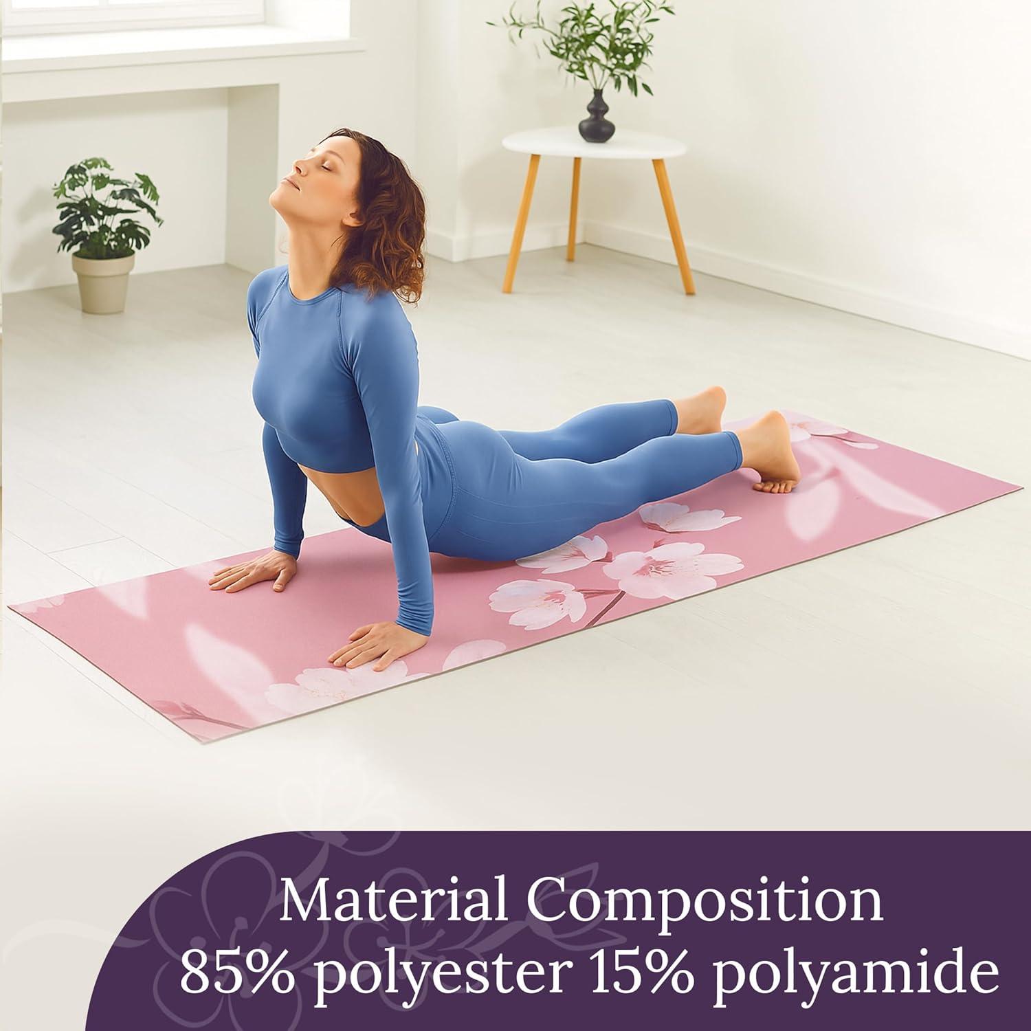 Toalla de Yoga Antideslizante CORE-MOTION 67x183 cm Lavable
