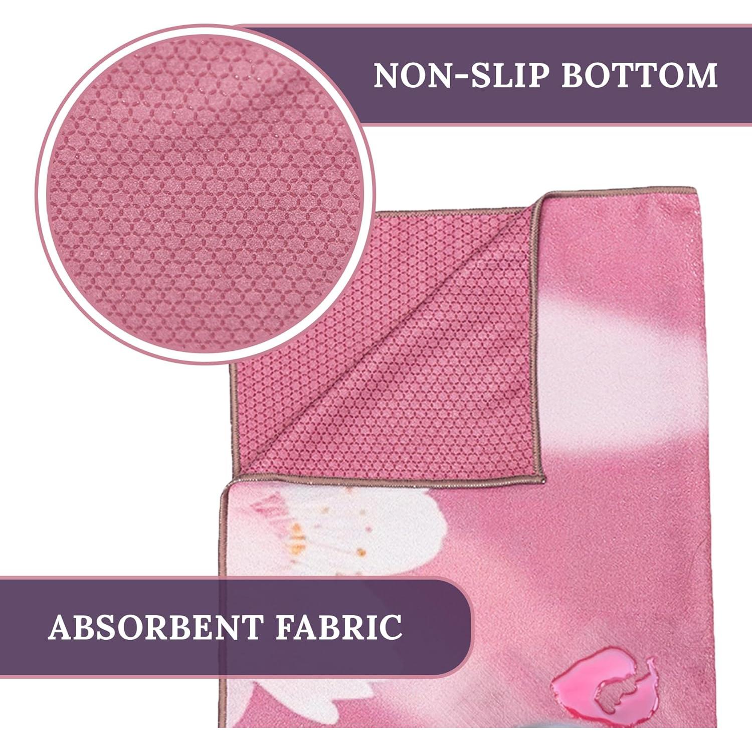 Toalla de Yoga Antideslizante CORE-MOTION 67x183 cm Lavable