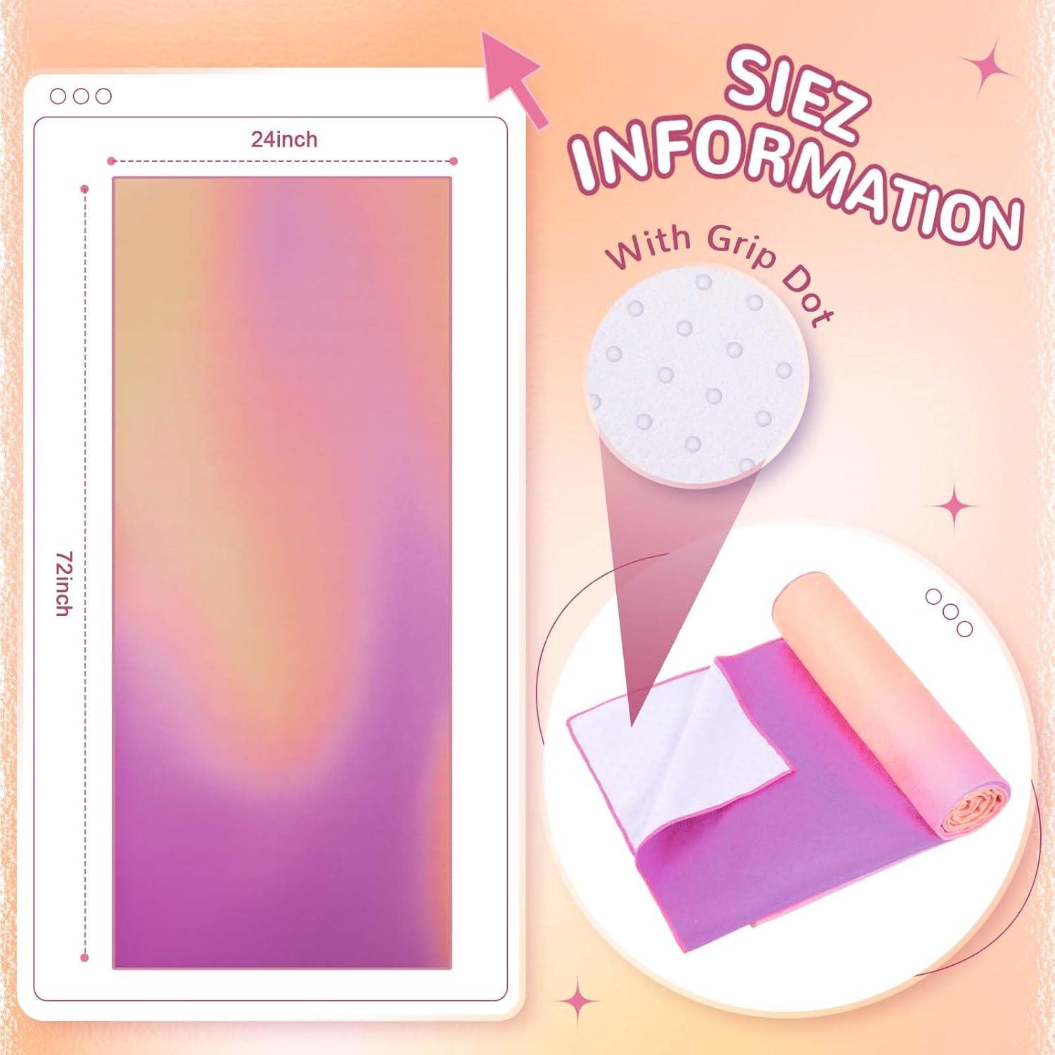 Toalla de Yoga Peryiter Microfibra Antideslizante 183x61cm