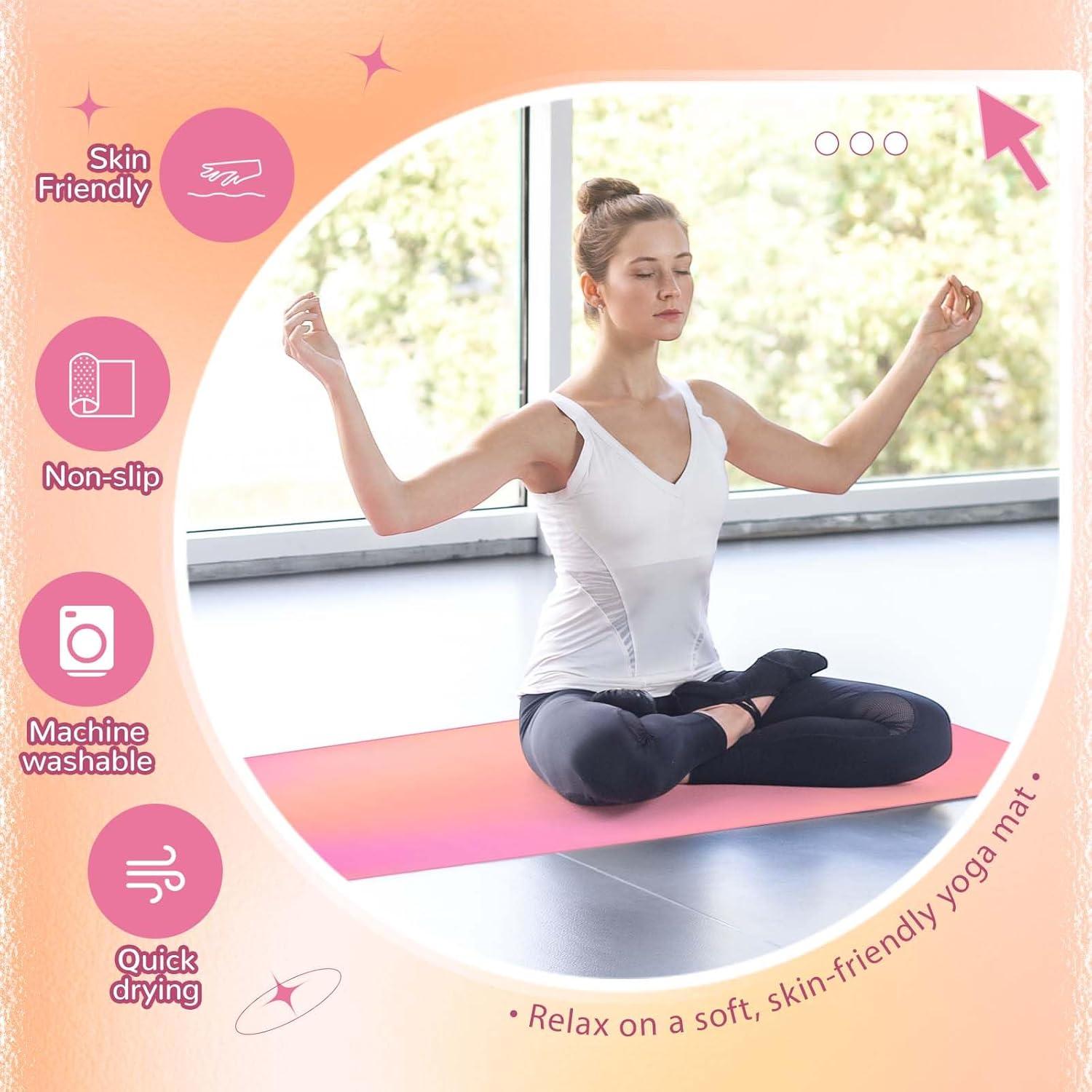 Toalla de Yoga Peryiter Microfibra Antideslizante 183x61cm