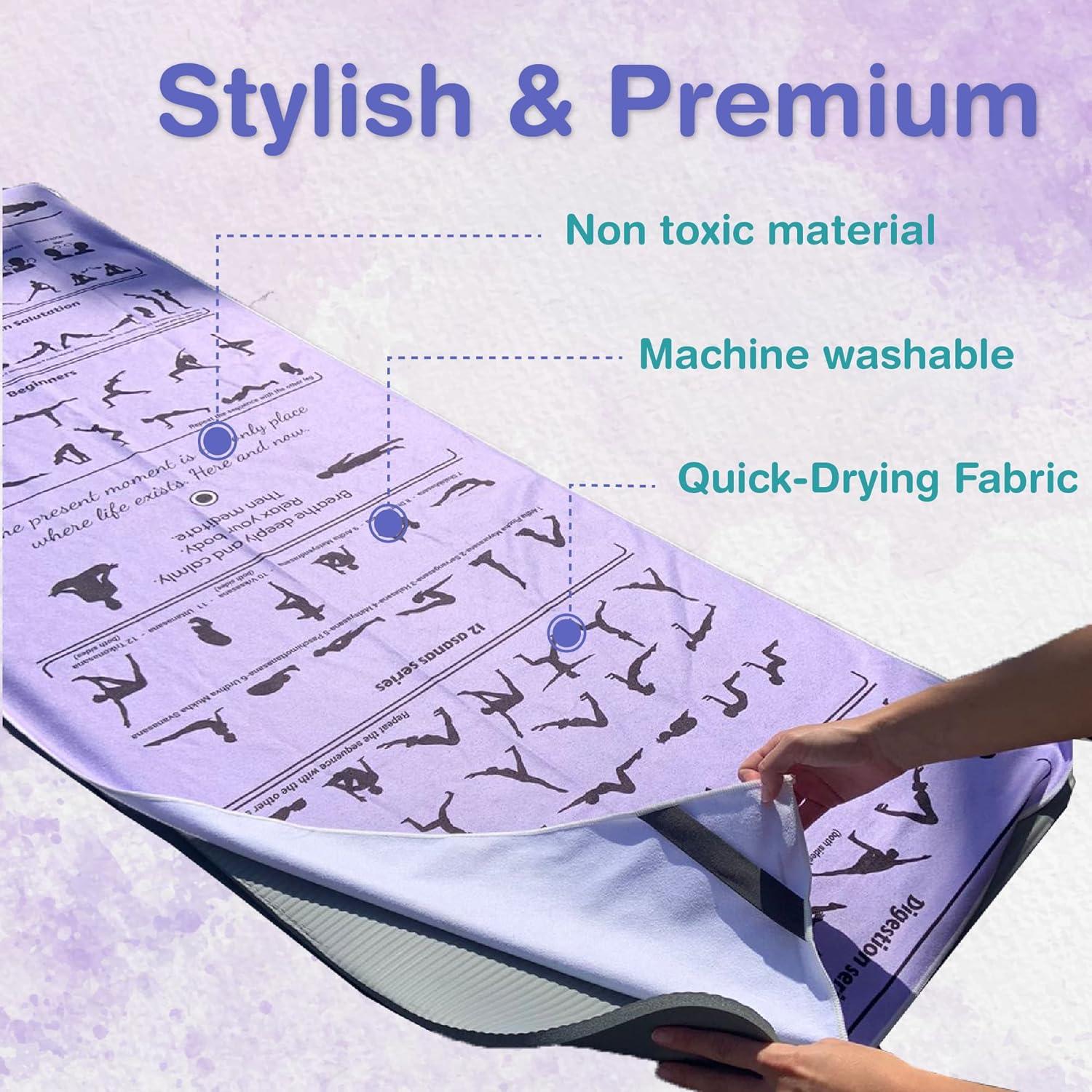 Toalla de Yoga Antideslizante TAI CHI BALANCE 181.6x62.2cm