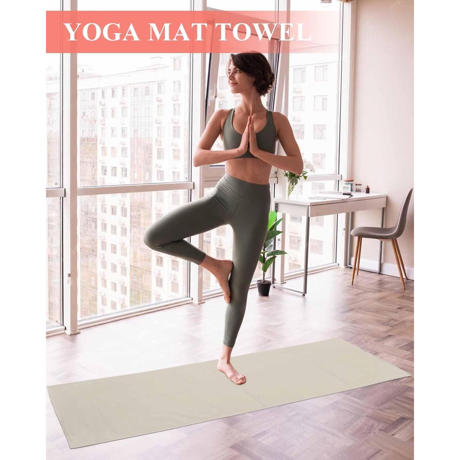 Toalla de Yoga DecorLovee Antideslizante 66x178 cm Microfibra