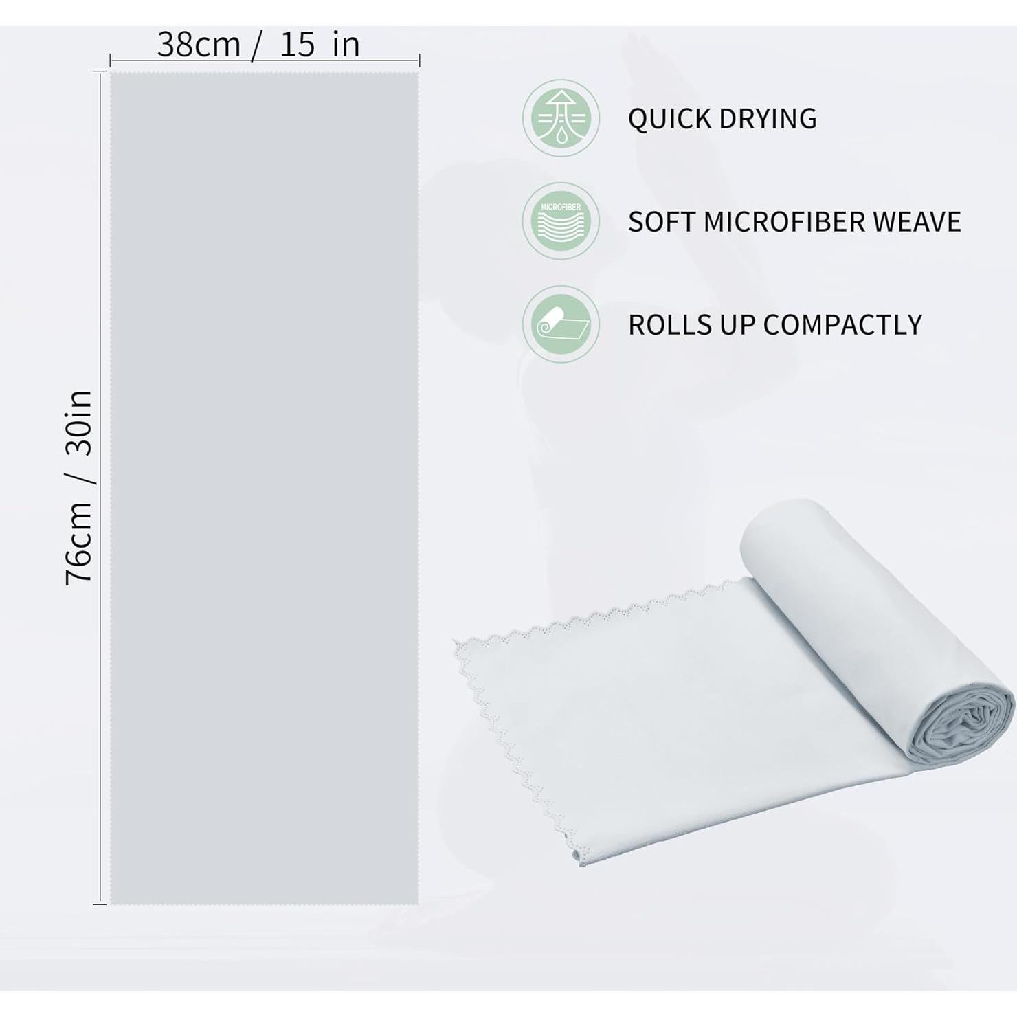 Toallas de Camping MOONSMILE Microfibra Secado Rápido 76x38 cm