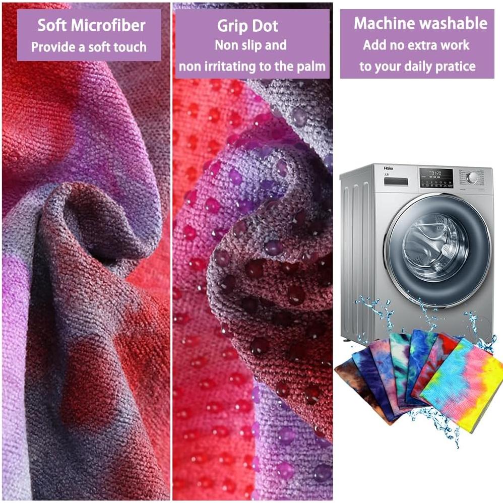 Toalla de Yoga JUST DO Caliente Antideslizante Microfibra 183x63cm Azul