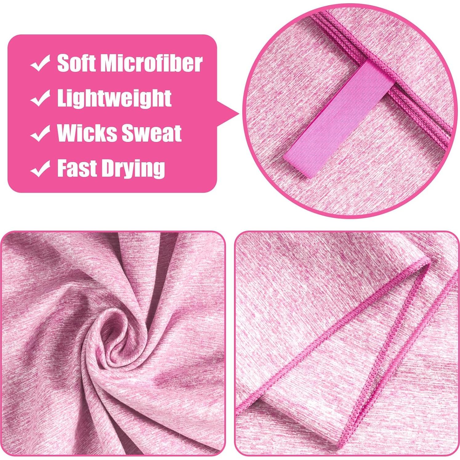 Toalla de Microfibra KISS QUEEN 80x178 cm Rosa Secado Rápido