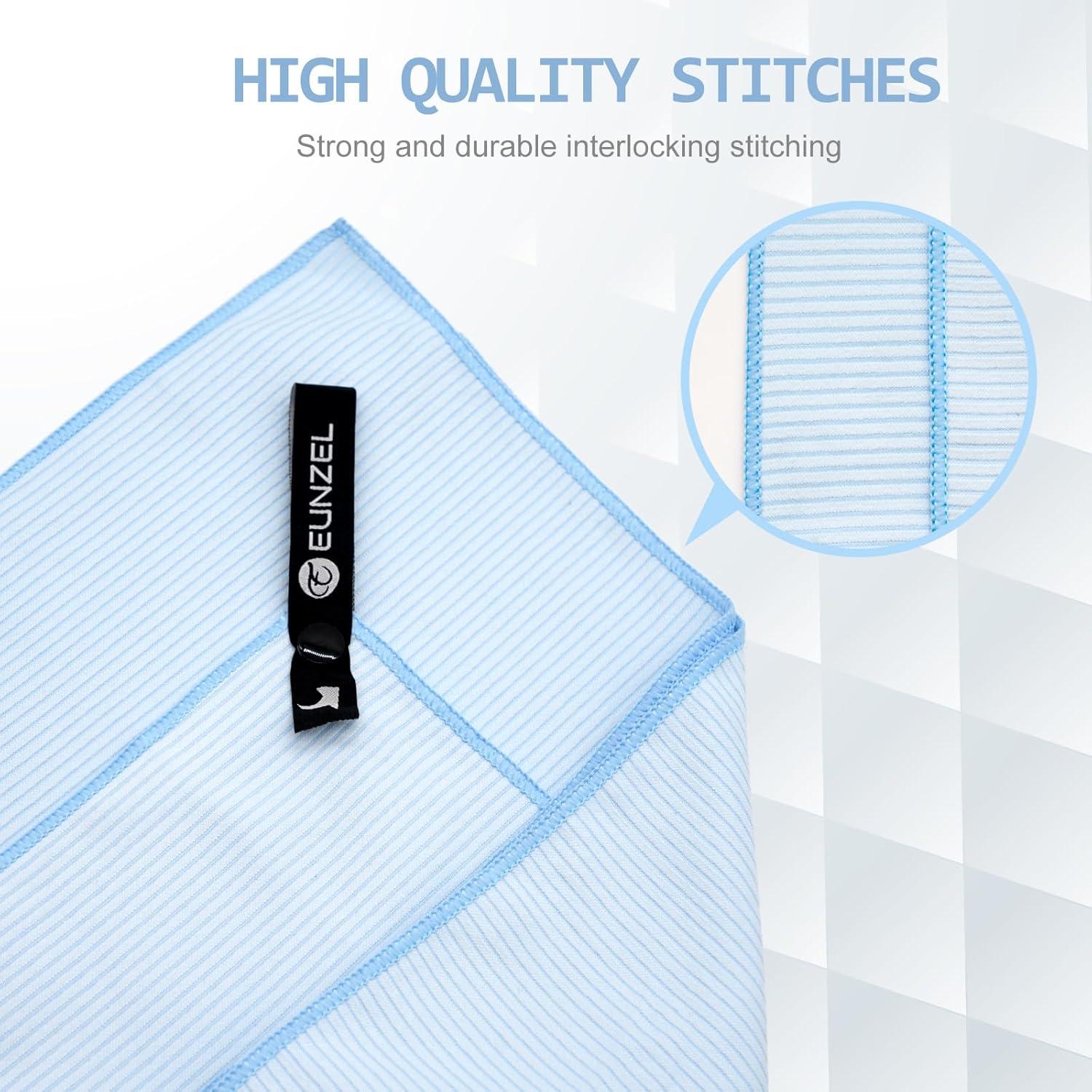 Toalla de Camping Microfibra Eunzel 3 Tamaños Secado Rápido