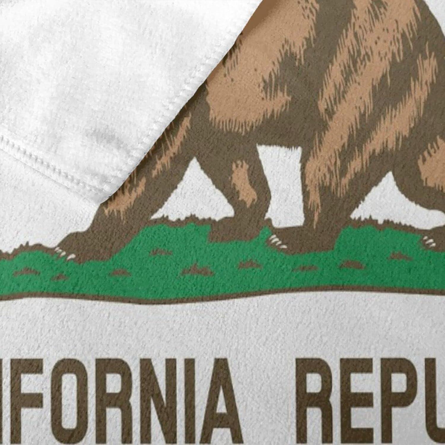 Toalla de Playa FNQKMLEP Microfibra 81x132 cm Bandera California