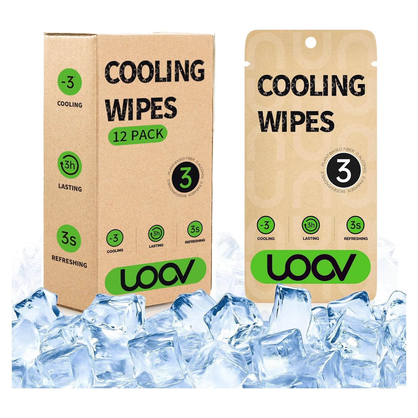 Toallitas Corporales Refrigerantes UOOVSAAP 12 Unidades Menta