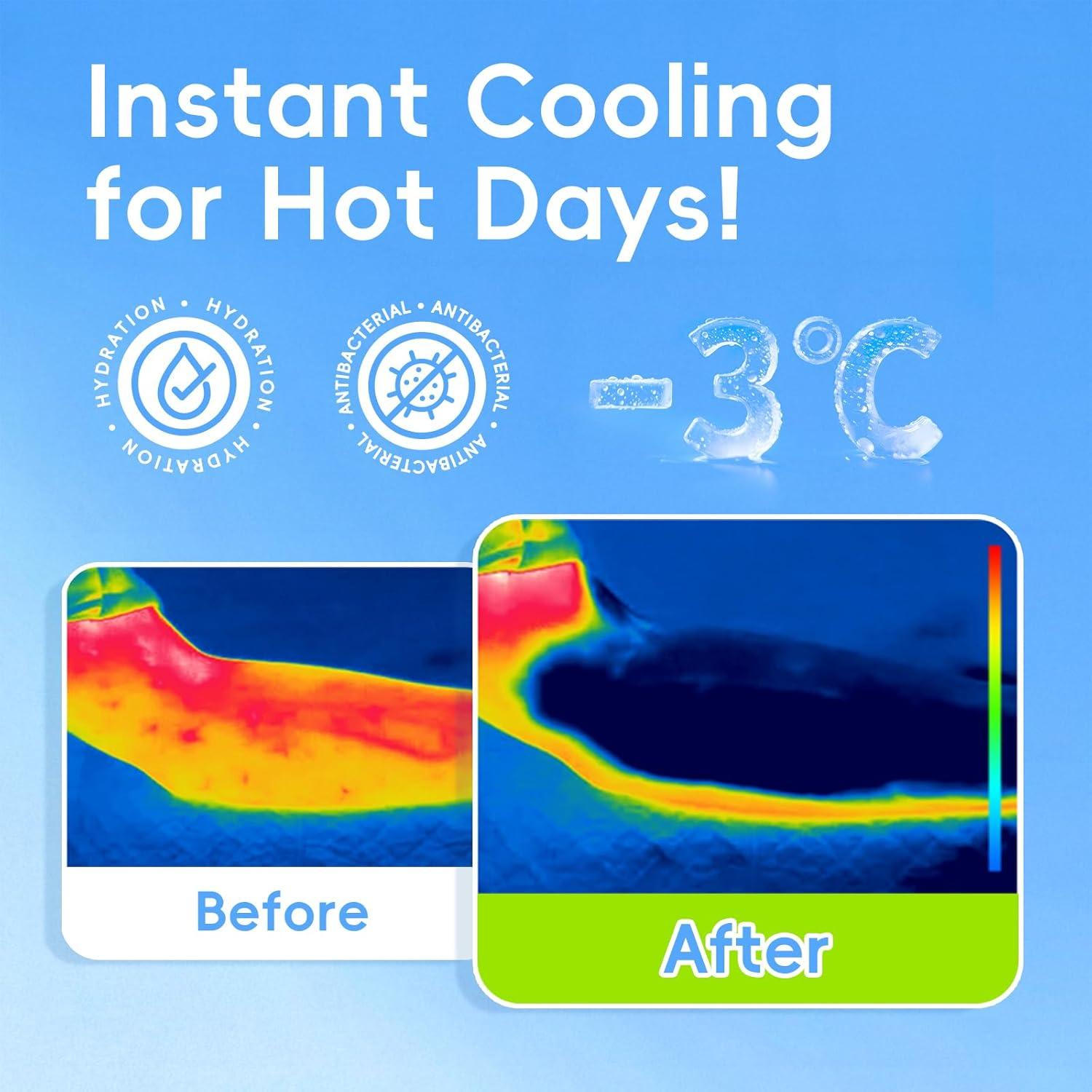 Toallitas Corporales Refrigerantes UOOVSAAP 12 Unidades Menta