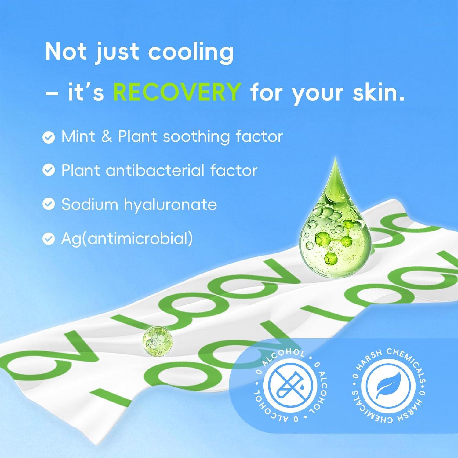 Toallitas Corporales Refrigerantes UOOVSAAP 12 Unidades Menta