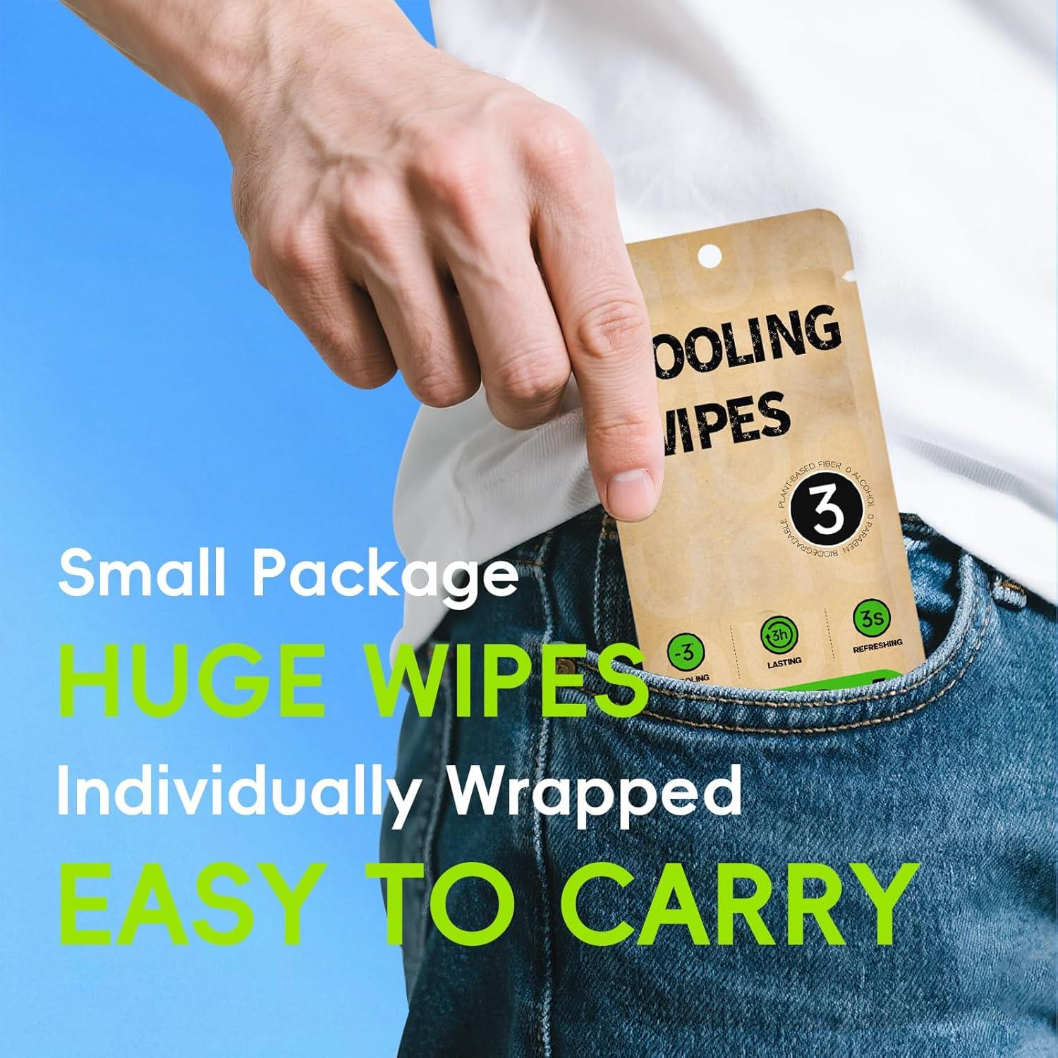 Toallitas Corporales Refrigerantes UOOVSAAP 12 Unidades Menta