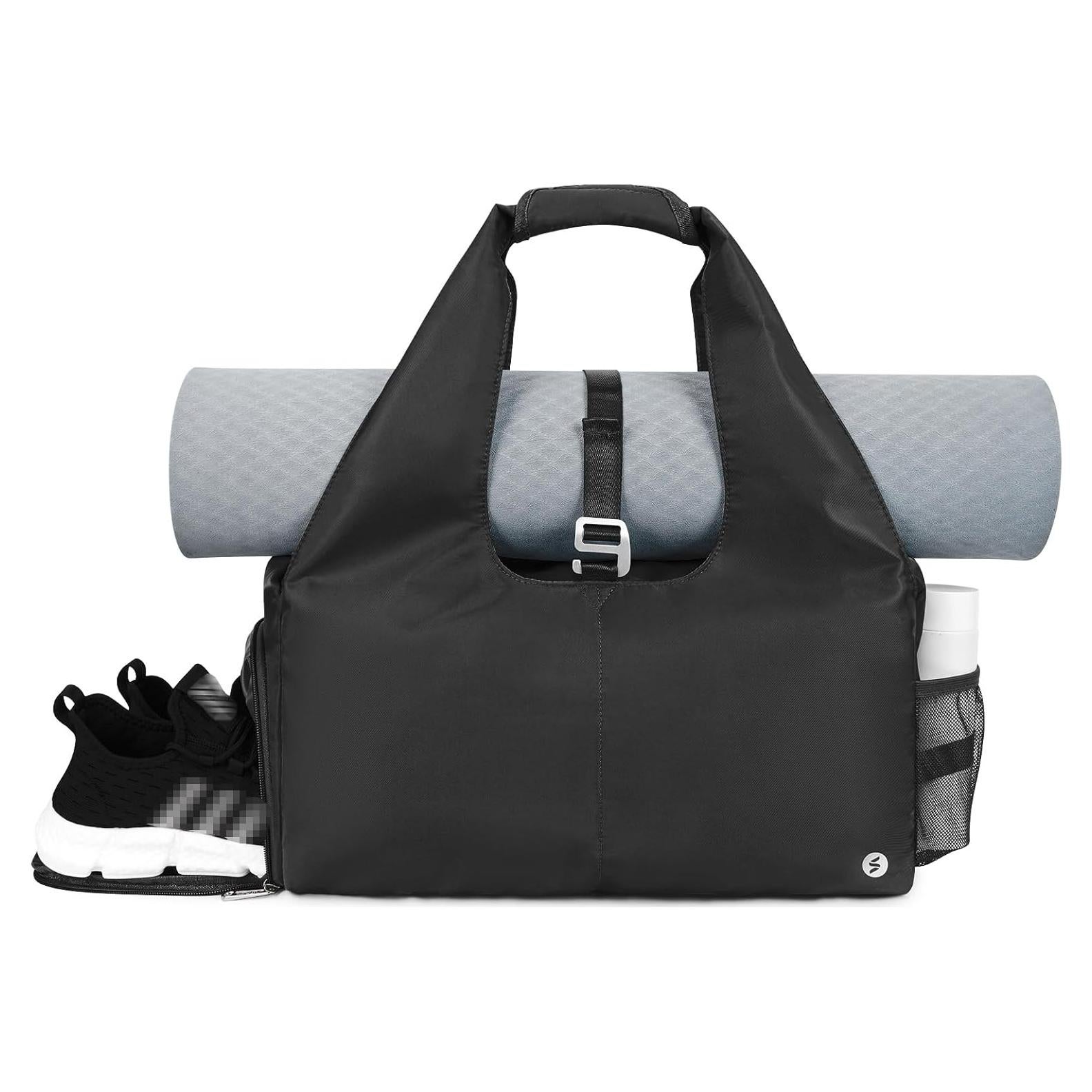 Bolsa de Gimnasio Yoga Sportsnew Negra 21L con Compartimentos