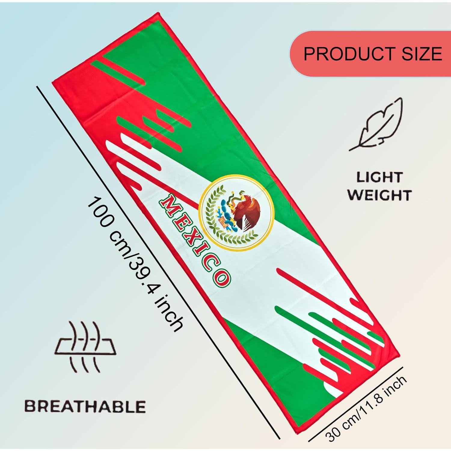 Toalla de Enfriamiento Levviye Copa Mundial 2026 México 102x30 cm