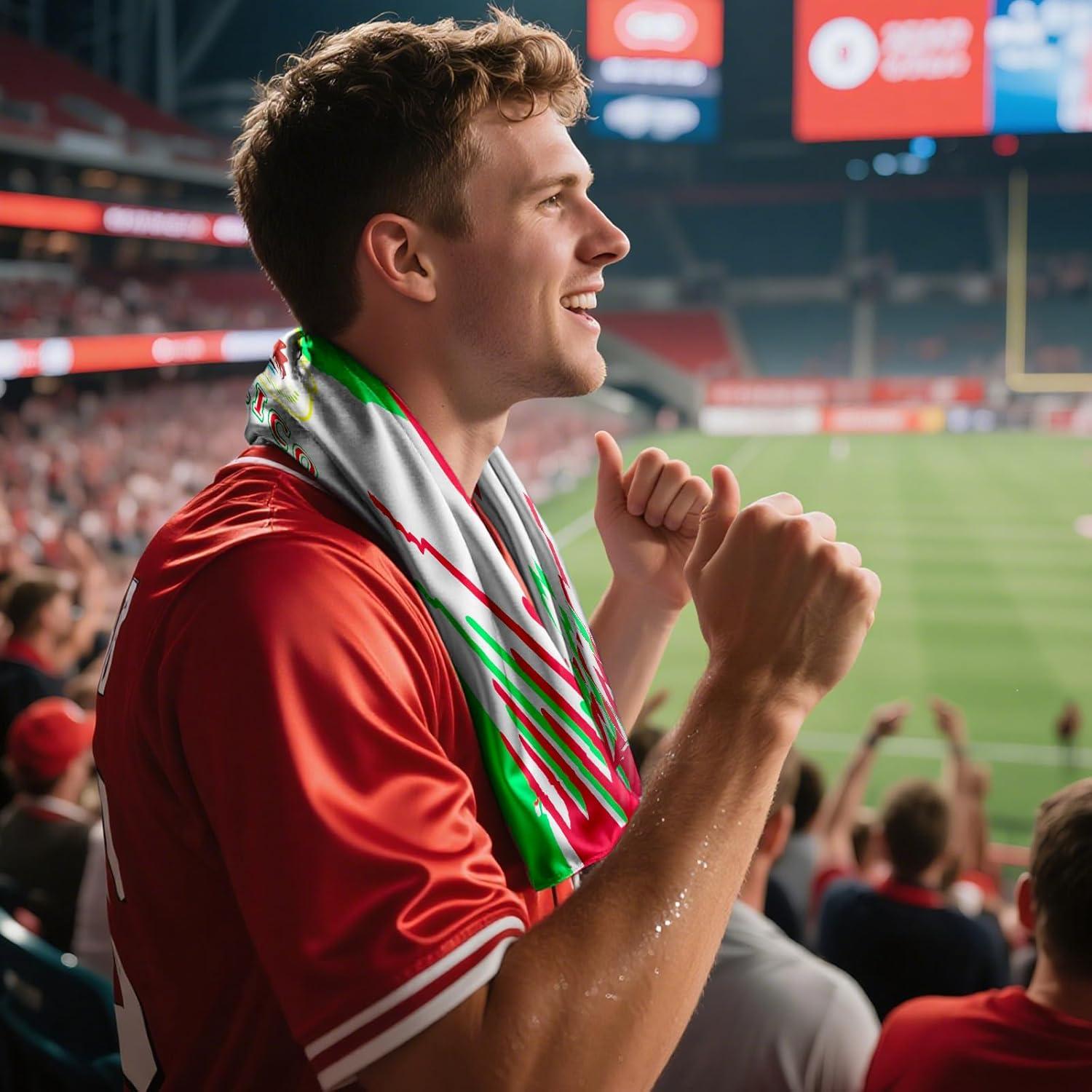 Toalla de Enfriamiento Levviye Copa Mundial 2026 México 102x30 cm