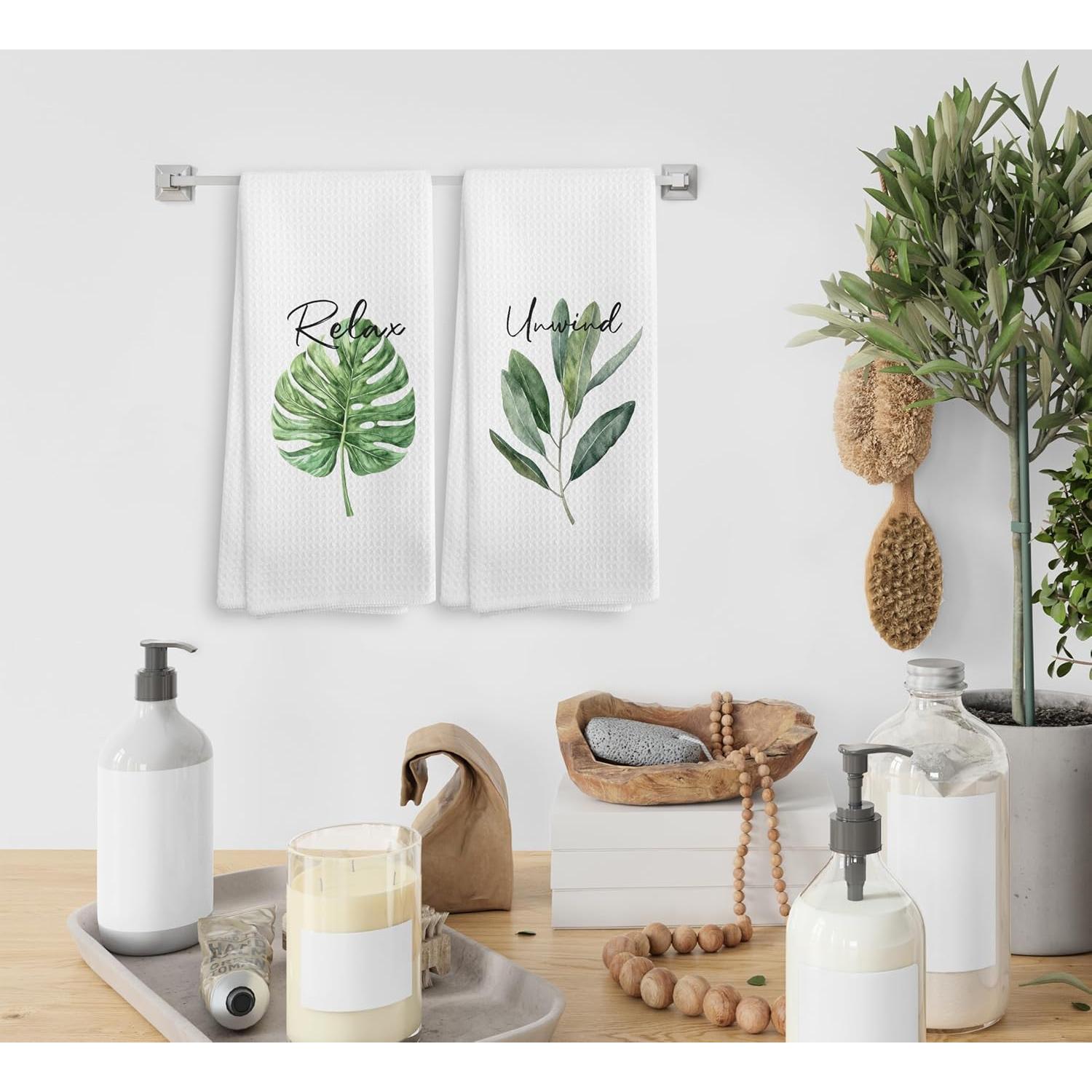 Set de 2 Toallas de Cocina NOQL Eucalipto 40x60 cm