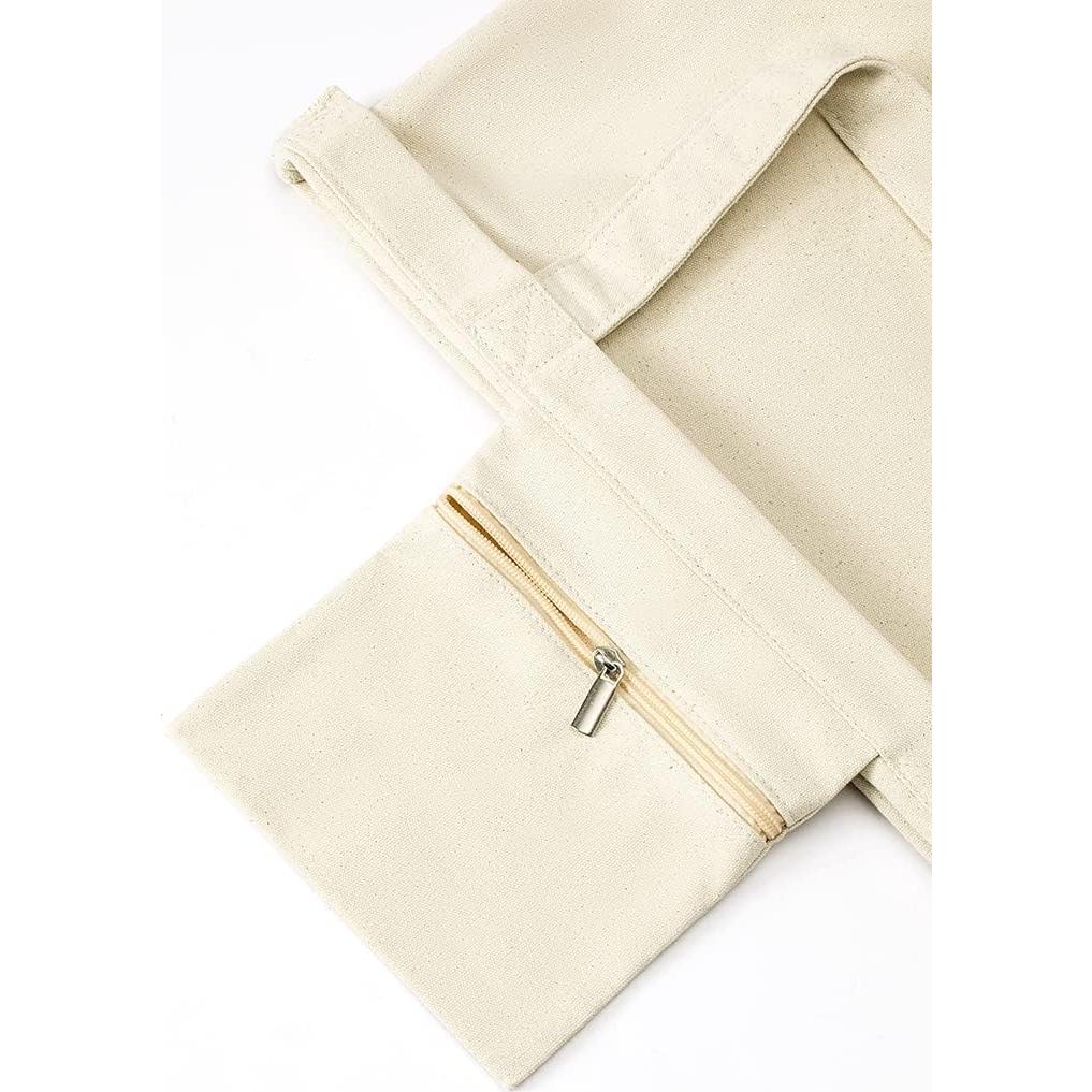 Bolsa de Lona MYQ MOYAQI para Esteras de Yoga Beige