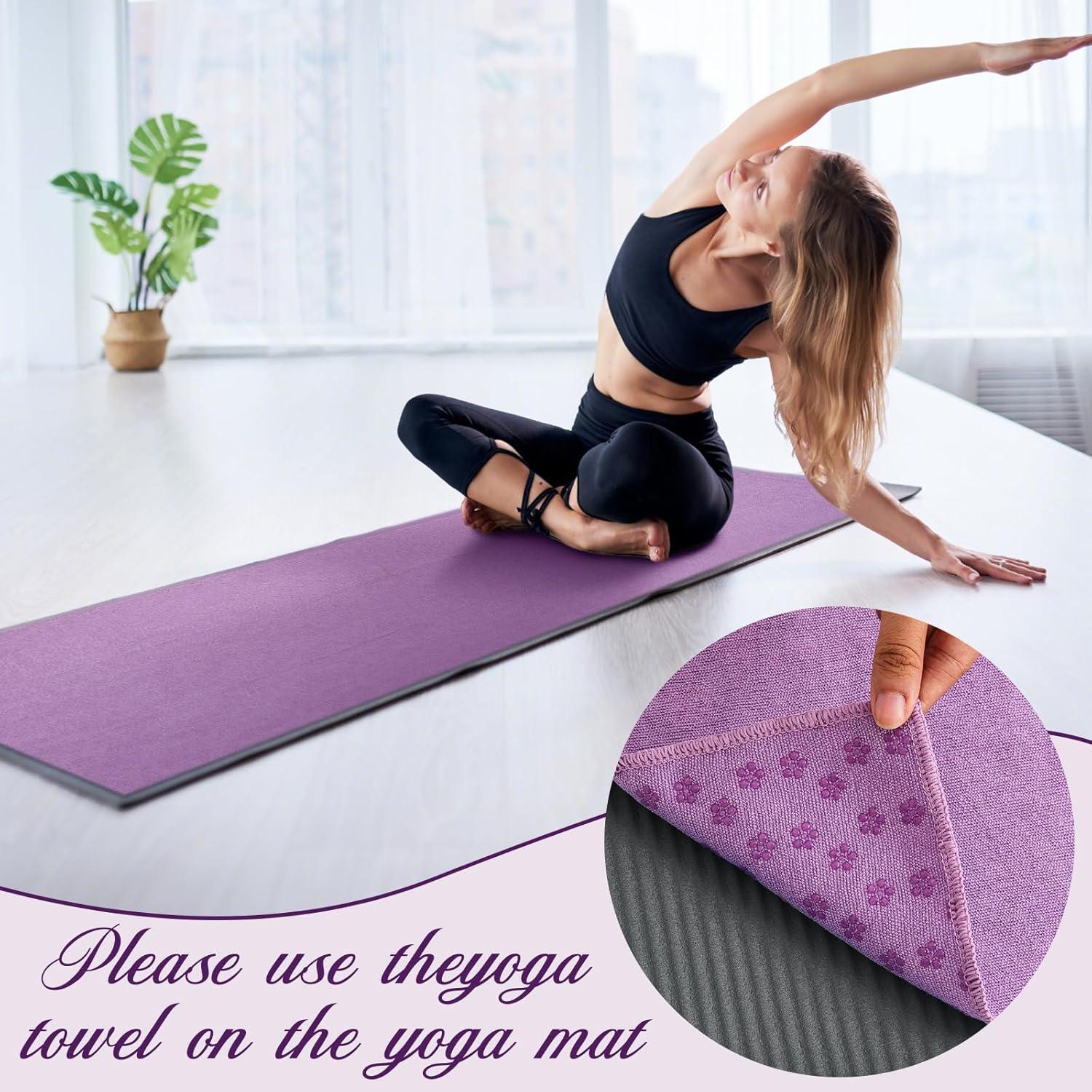 Set de 4 Toallas de Yoga Antideslizantes Breling 183x63cm