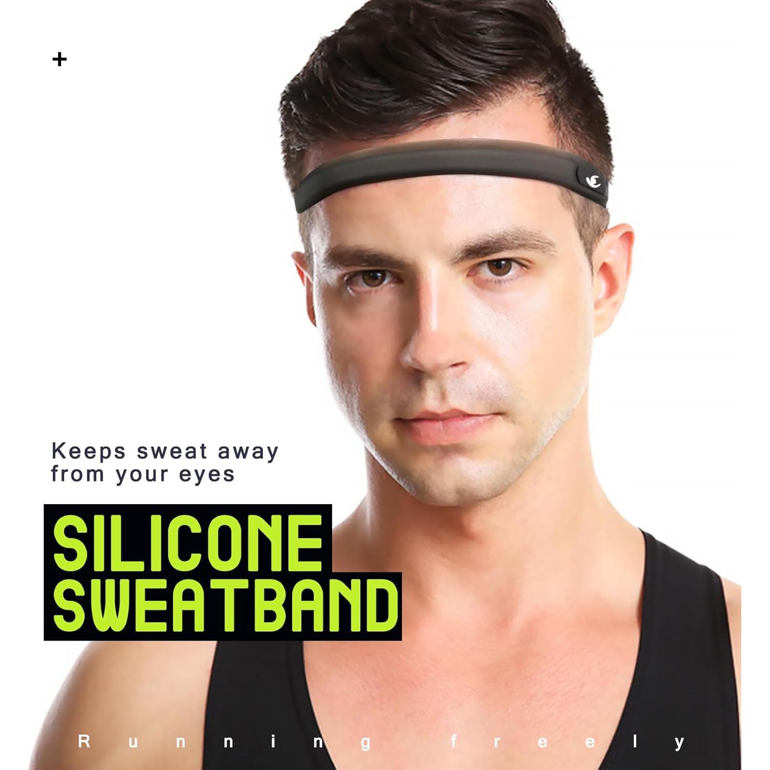 Banda de Sudor de Silicona HiRui para Deportes - Ajuste Universal