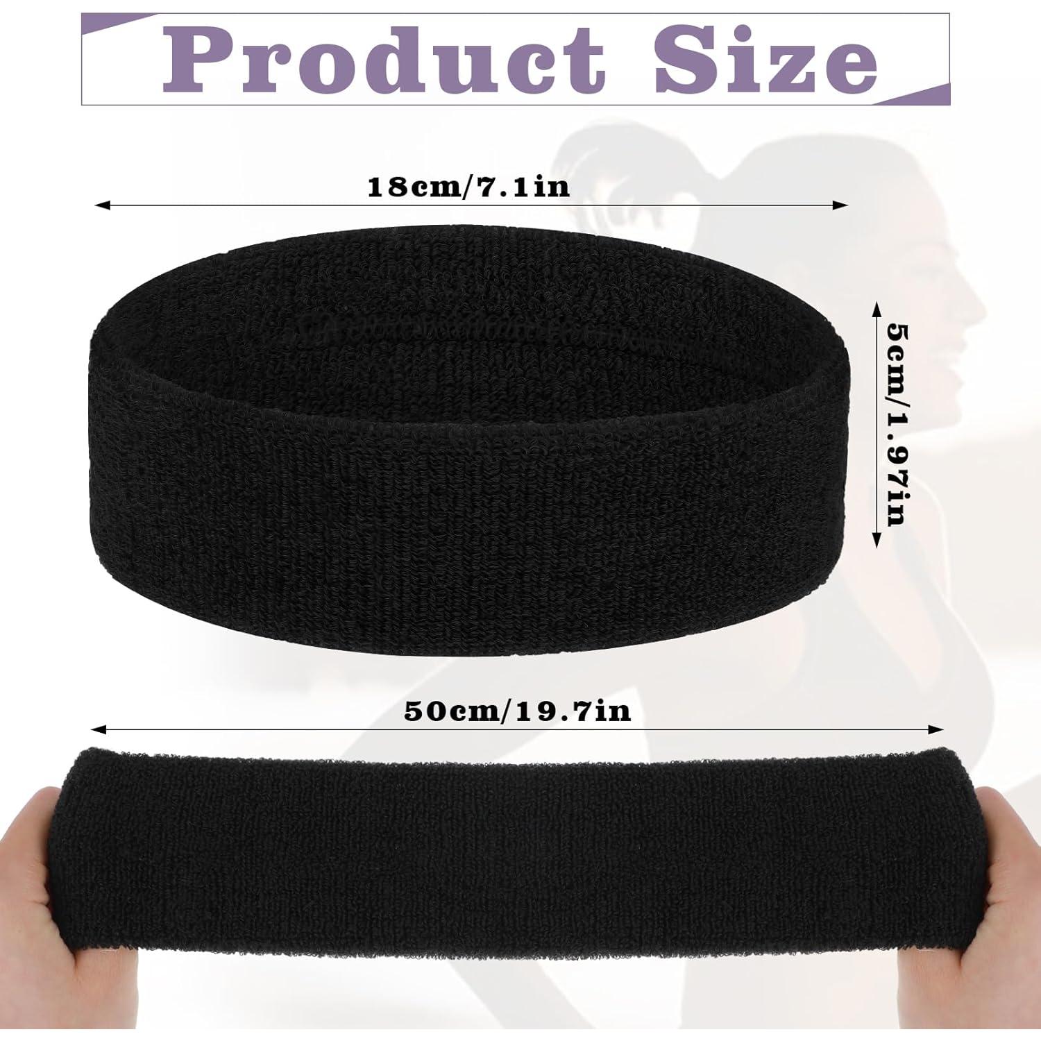 4 Bandas de Sudor HJZHII para Correr y Fitness - Absorbentes