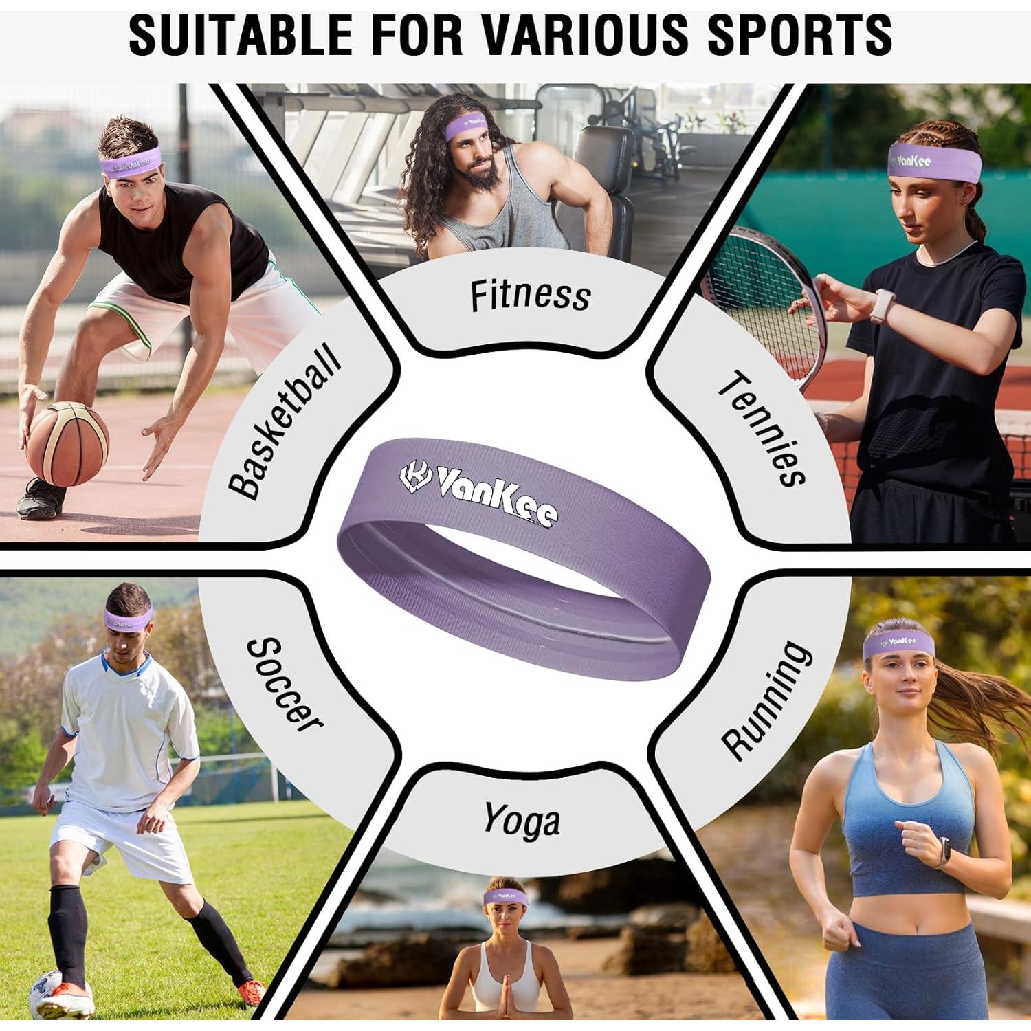 Cintas para la cabeza deportivas VanKee X06 - Unisex, 6 colores