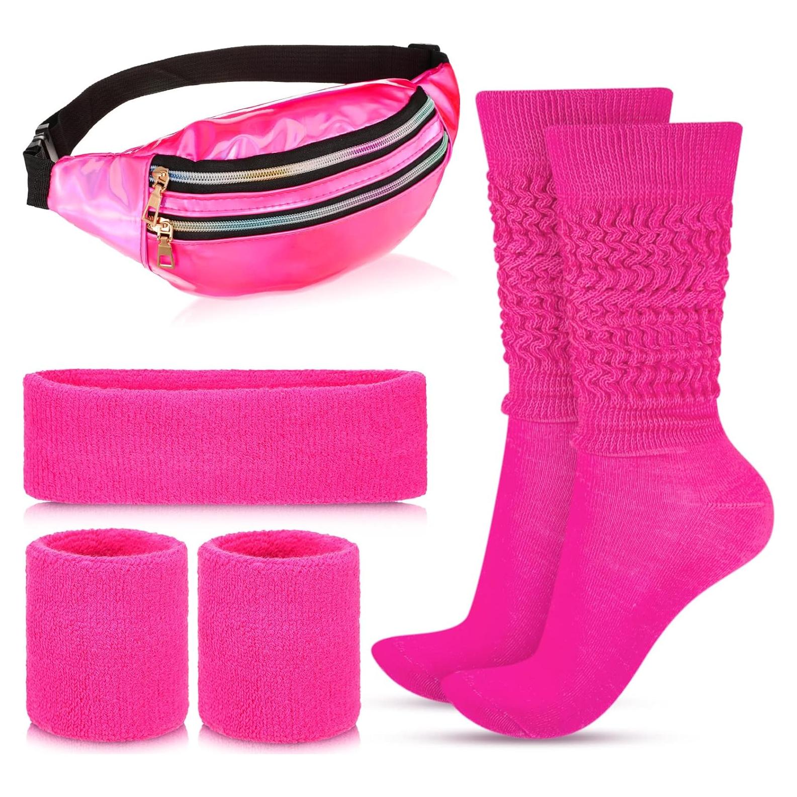 Conjunto de Fitness Tarpop: Calcetines Slouch Neón y Accesorios