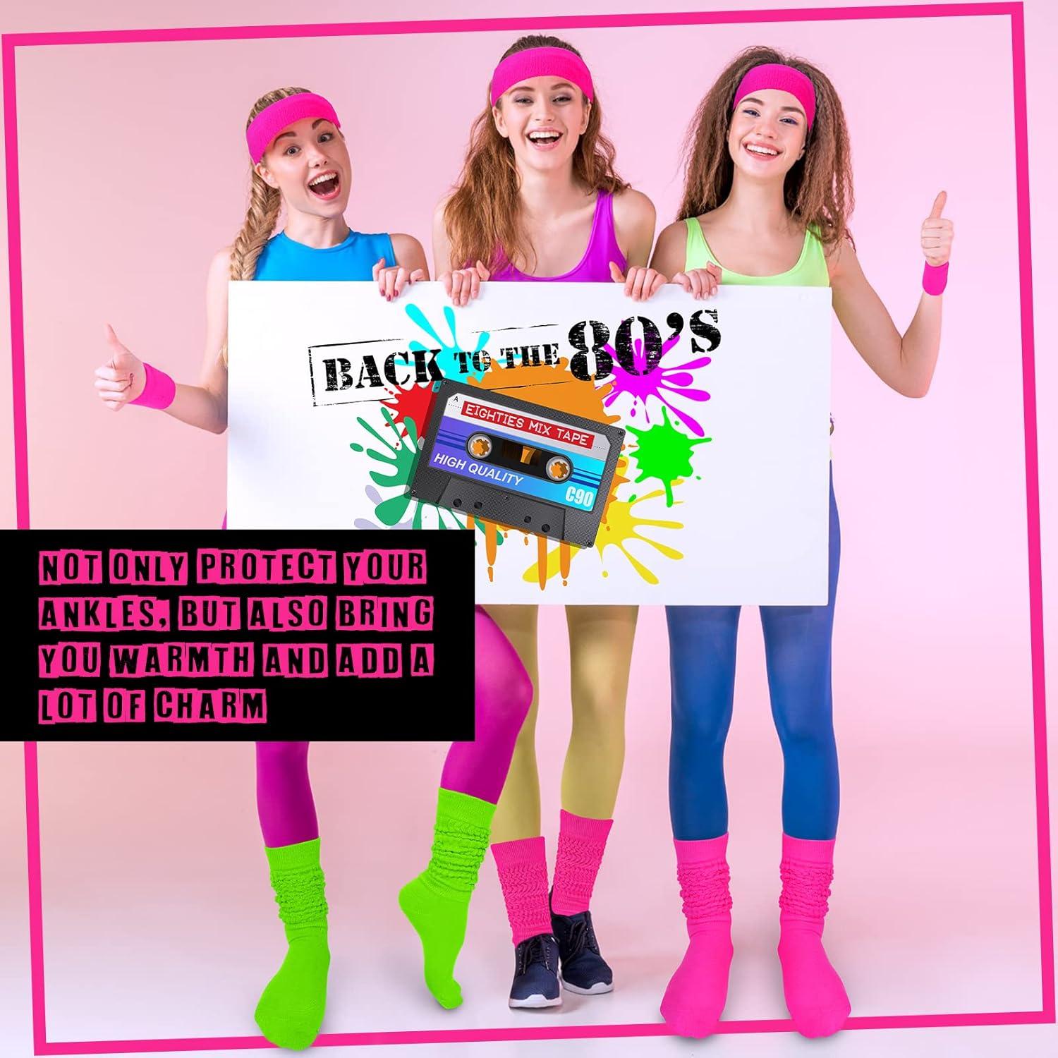 Conjunto de Fitness Tarpop: Calcetines Slouch Neón y Accesorios