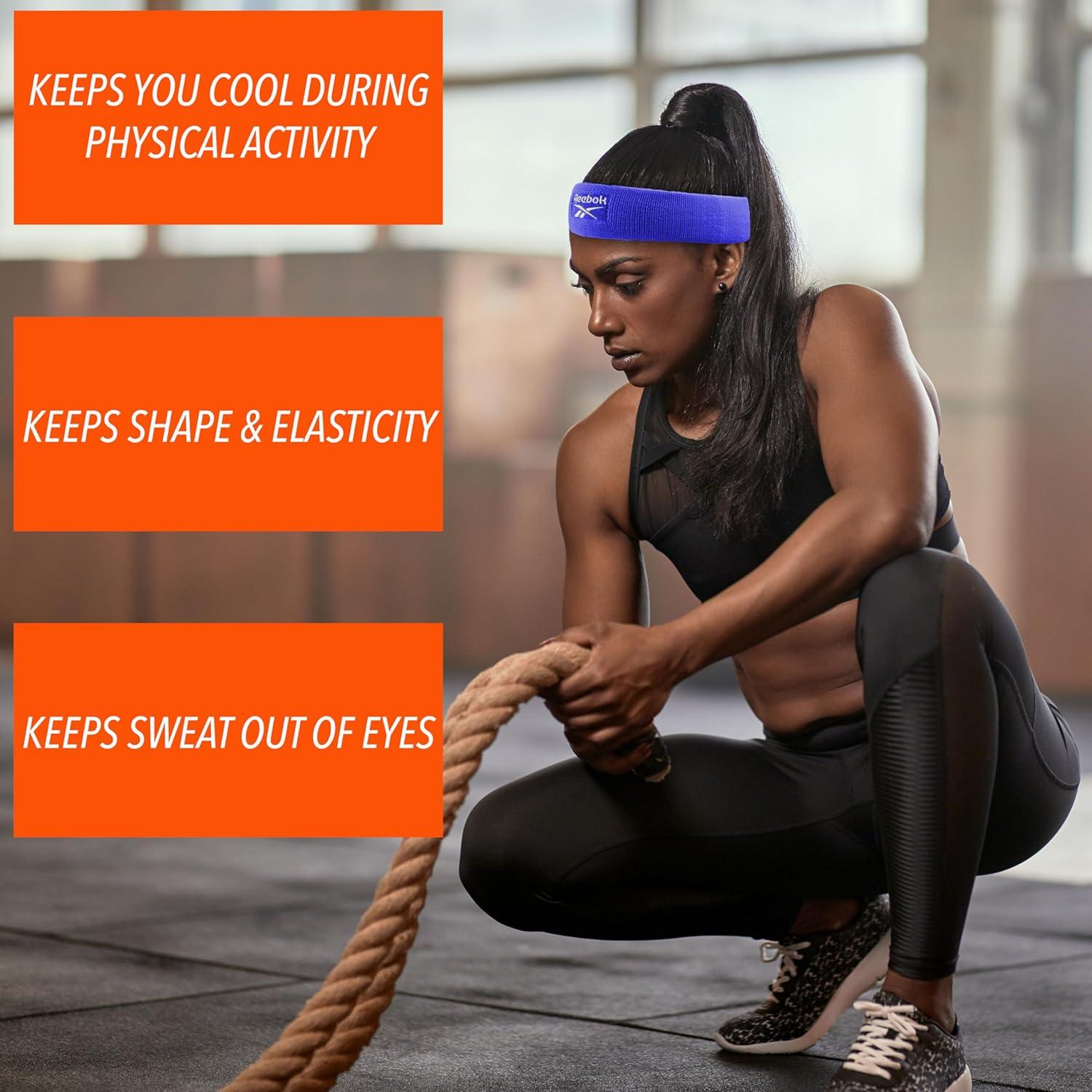 Banda de Sudor Atlética Reebok RBKV1036F - 5.72cm Ancha